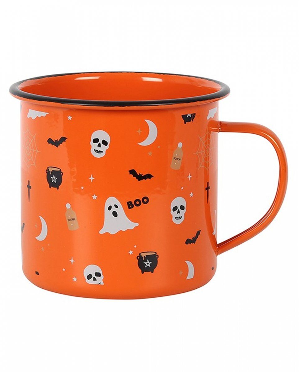 Tasse im Spooky Horror-Shop Emaile Halloween Dekofigur Style