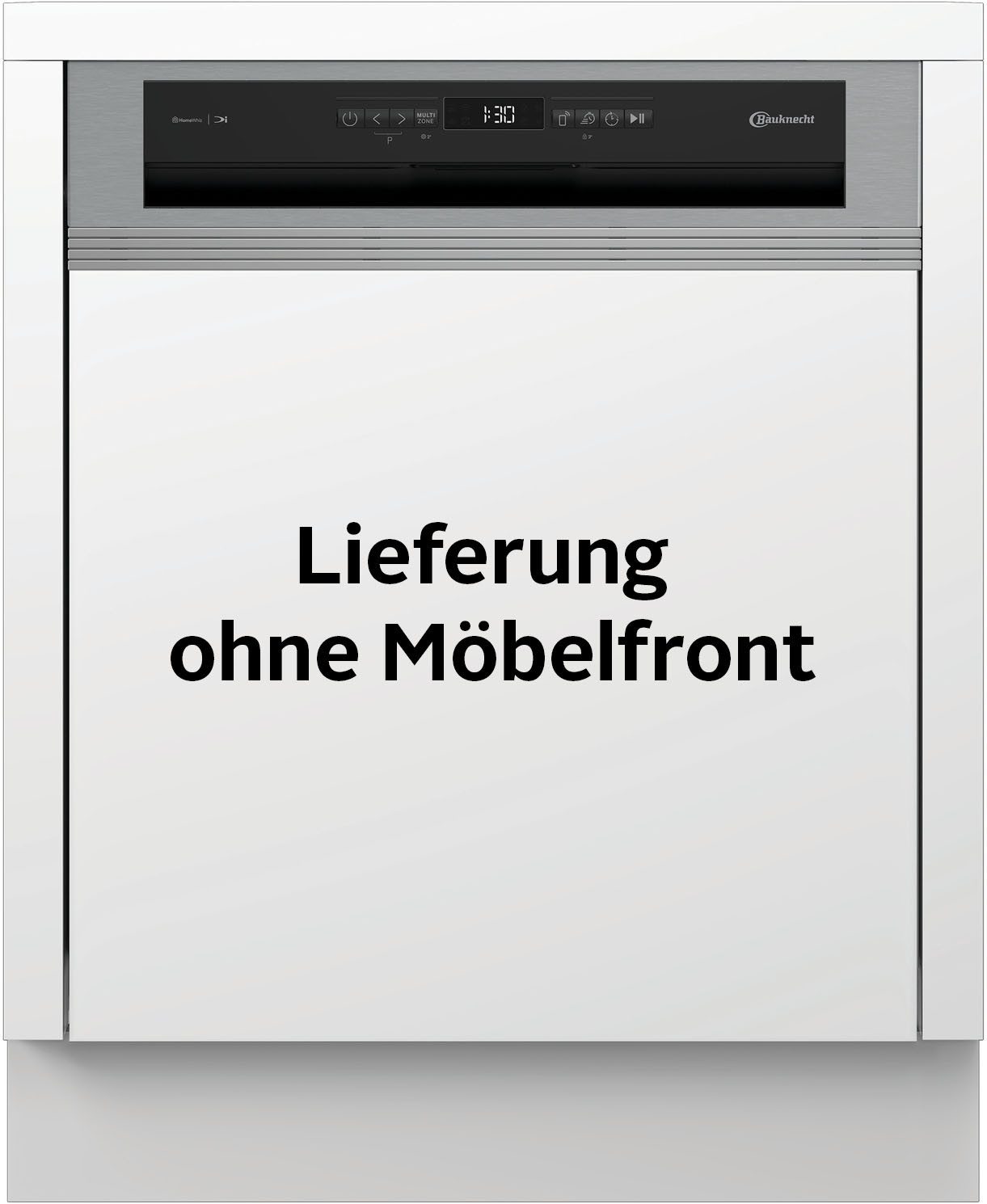 BAUKNECHT teilintegrierbarer Geschirrspüler OBBC Ecosilent2 9760, 9,5 l, 14 Maßgedecke, ActiveDry – automatische Türöffnung für bessere Trockungsergebnisse
