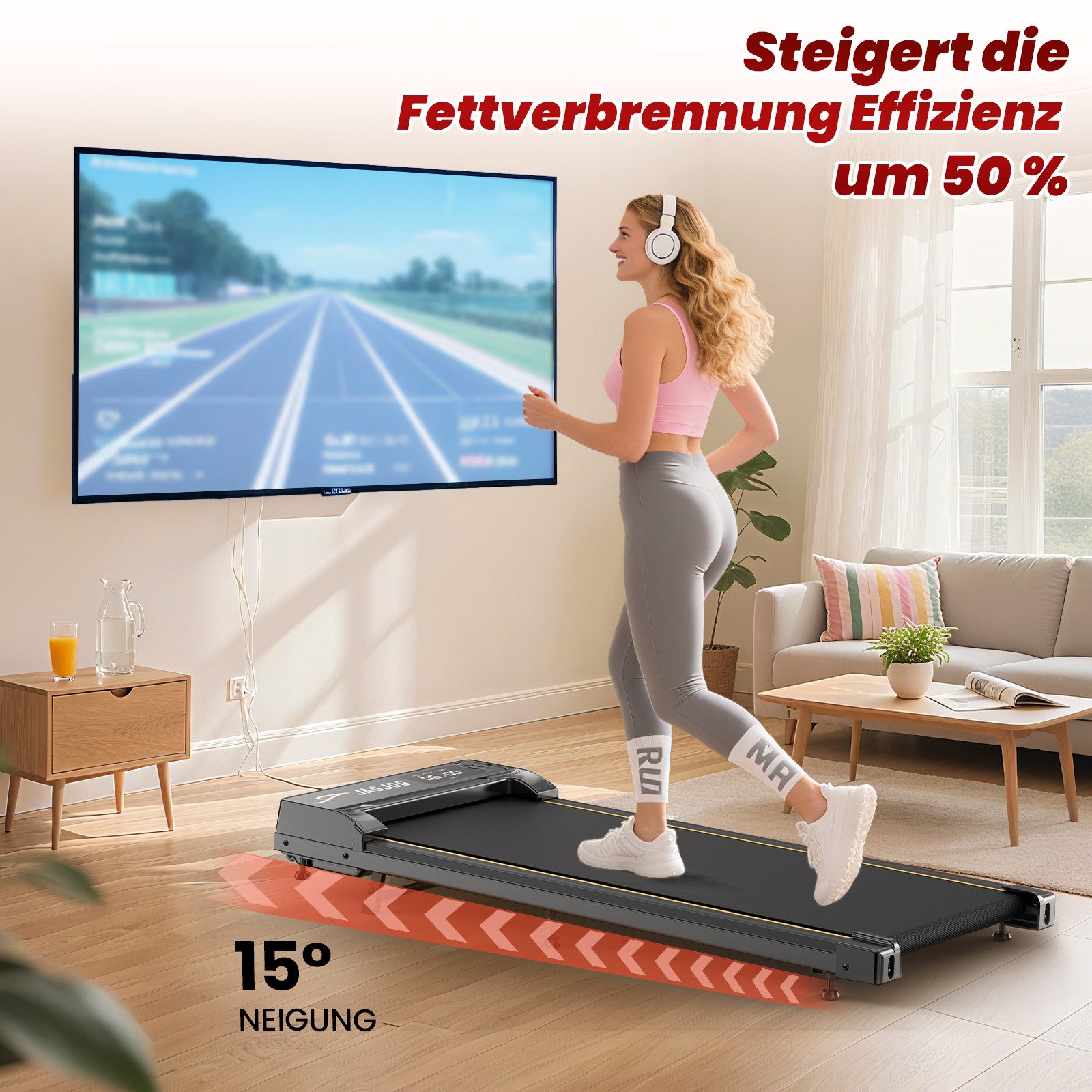 iscooter Laufband Klappbares Laufband bis 6/10/12 km/h walking jogging pad, Kabellose Fernbedienung, Gummistoßdämpfung stumm