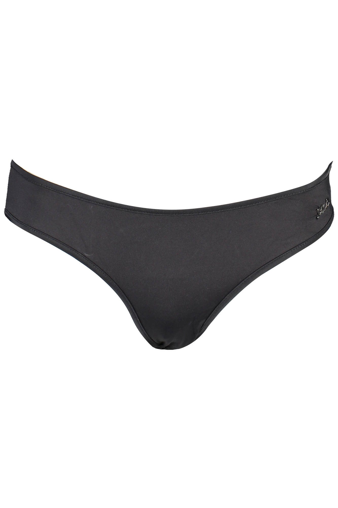 KARL LAGERFELD Badeanzug Elegantes Schwarzes Damen-Badeunterteil mit Kontrastdetails & Logo