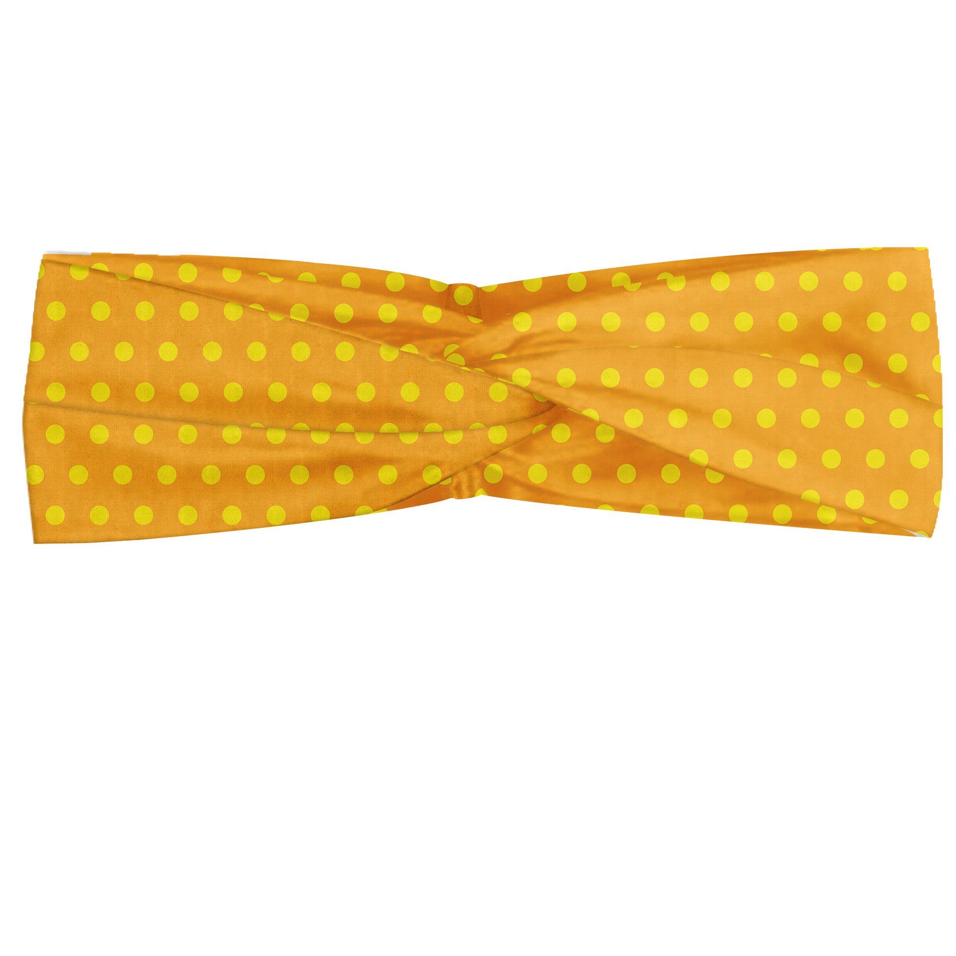Abakuhaus Stirnband Elastisch und Angenehme alltags accessories Retro Vintage Dots Marigold