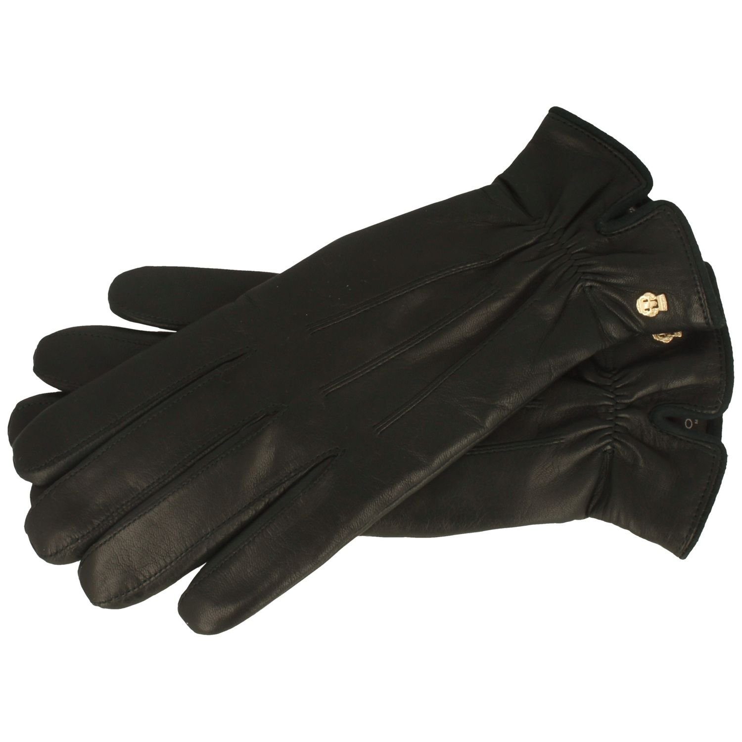 hochwertige Damen Roeckl Cashmere Roeckl 000-black mit Lederhandschuhe Lederhandschuhe