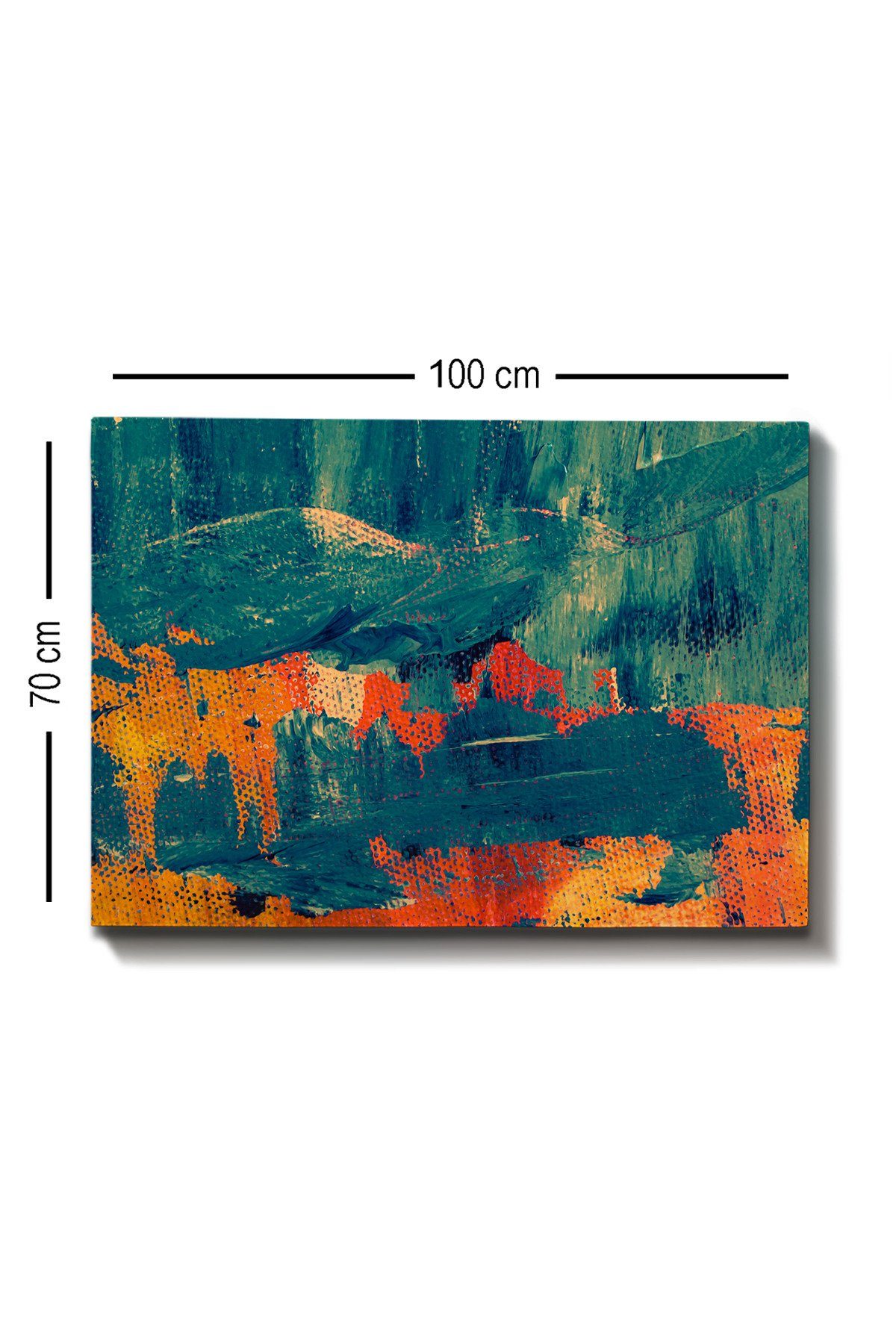100 100% TCR1410, Leinwand Bunt, x Wallity Leinwandbild 70 cm,