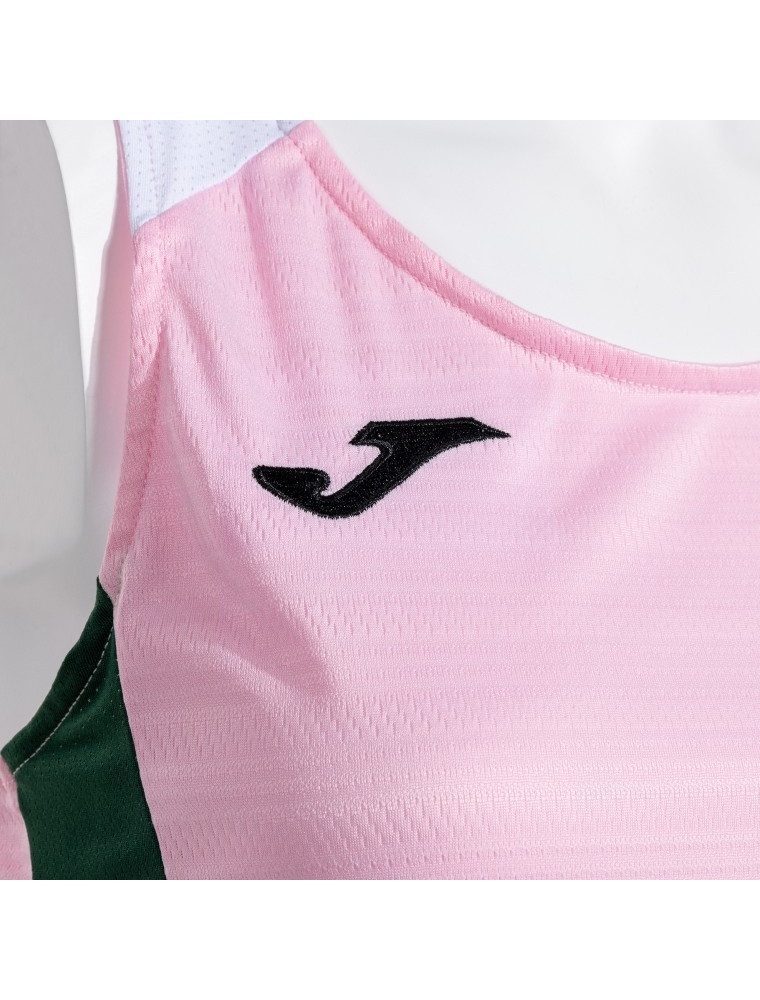Joma Tanktop Sport-Tank Top Montreal (100% Polyester) rosa/grün/weiss Damen – Bild 3 von 3