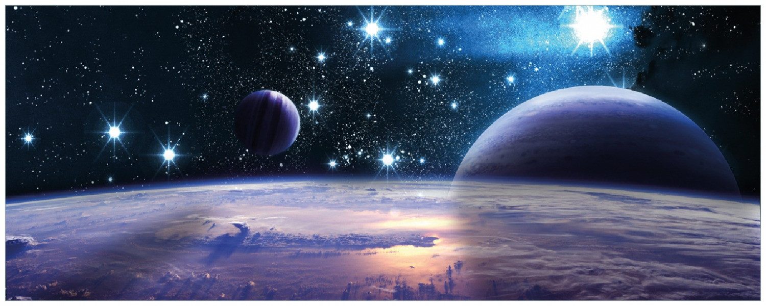 Wallario Memoboard Planeten im Weltall