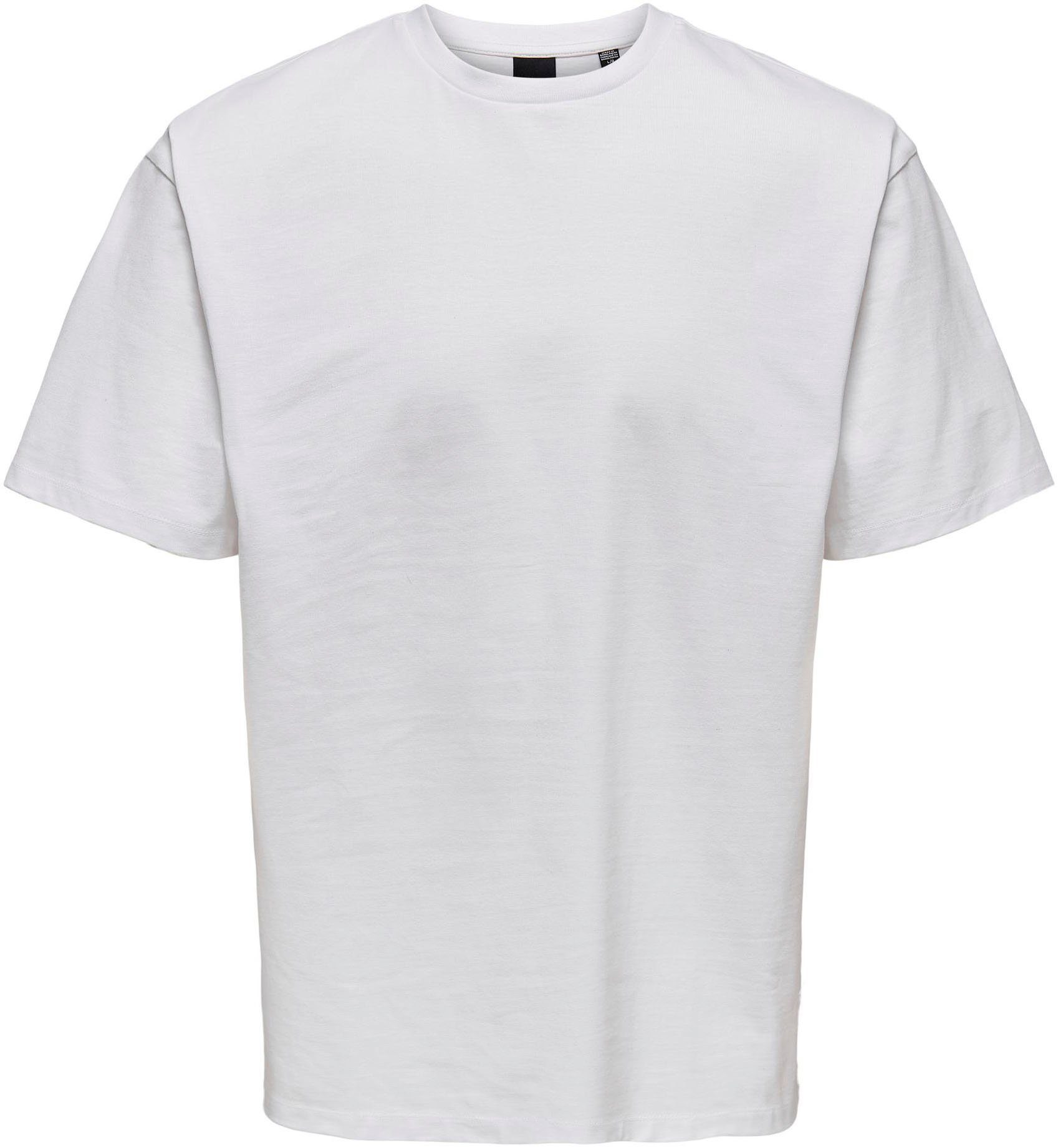 ONLY & SONS T-Shirt FRED weiß