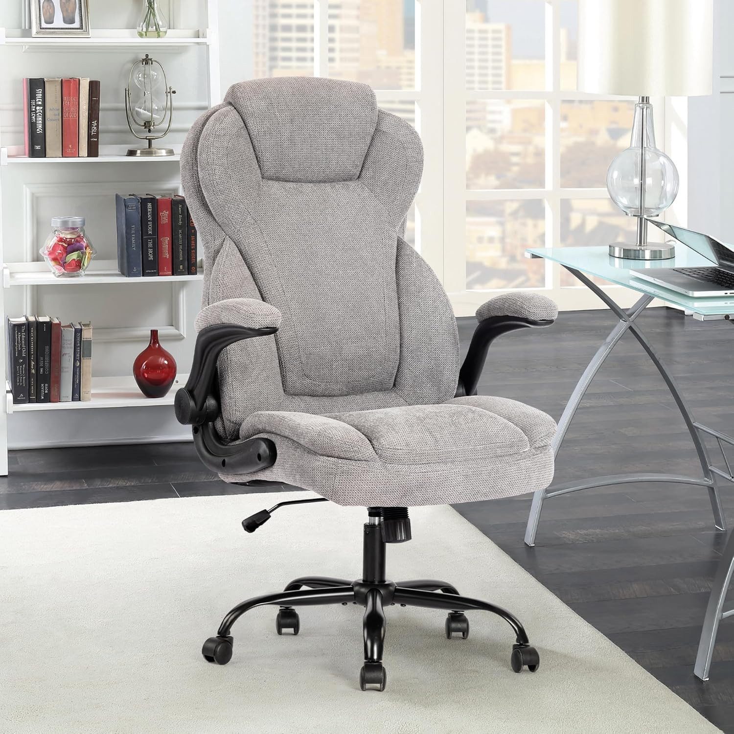 FANTASYLAB Bürostuhl Chefsessel mit hoher Rückenlehne und extra breitem Sit günstig online kaufen