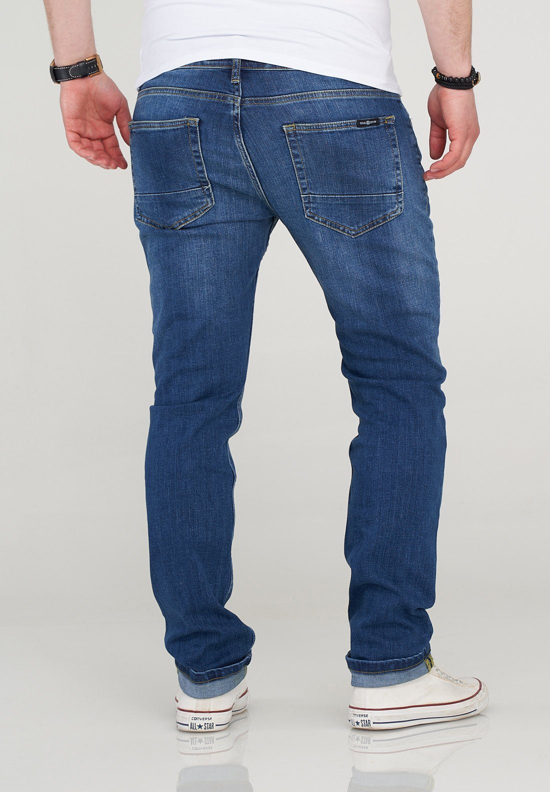 Slim-fit-Jeans MJBOBBY SOULSTAR Blau