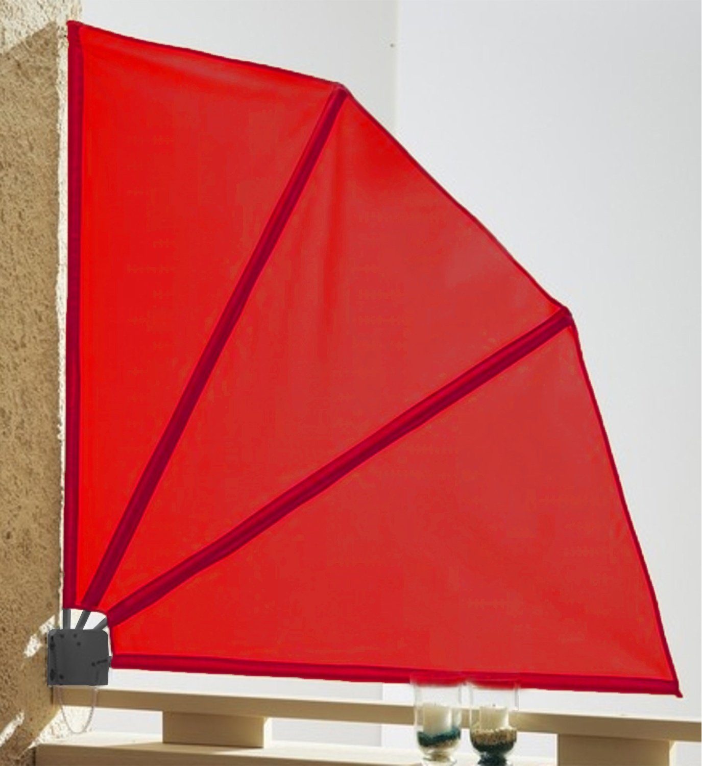 Grasekamp Balkonsichtschutz Balkonfächer 120x120cm – Bild 3 von 3