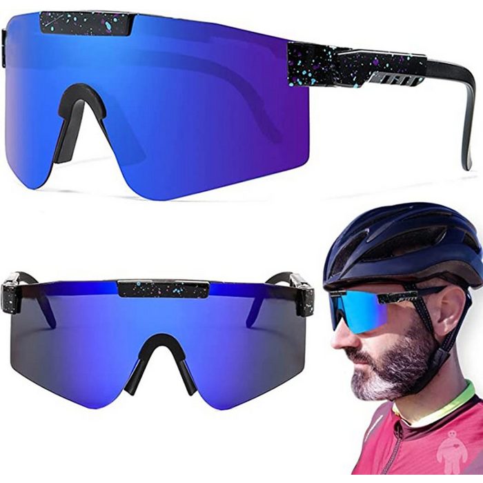 Housruse Sonnenbrille Rahmenlose UV-Schutz-Sportradsport-Sonnenbrille für den Außenbereich (1-St)