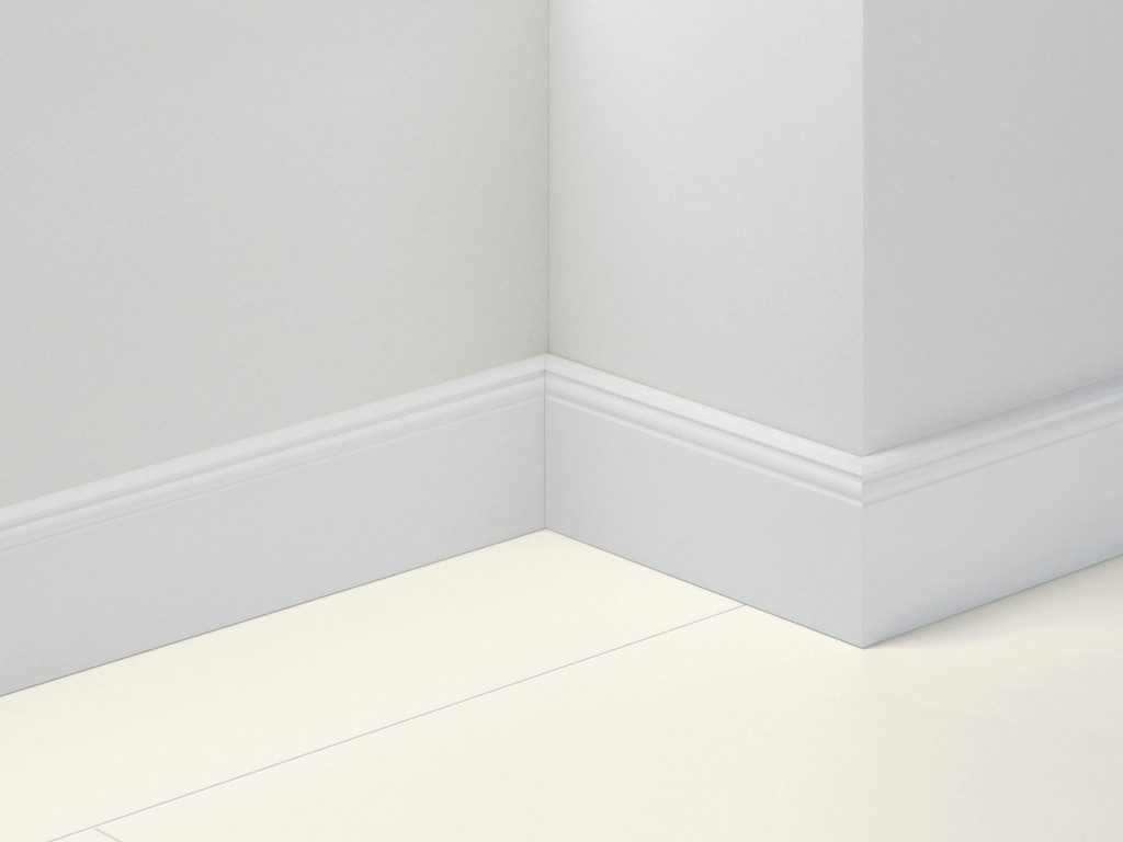PARADOR Sockelleiste PARADOR Sockelleiste Weiß 105×19 mm 2.2 m, L: 220 cm, H: 10.5 cm, 1-St.