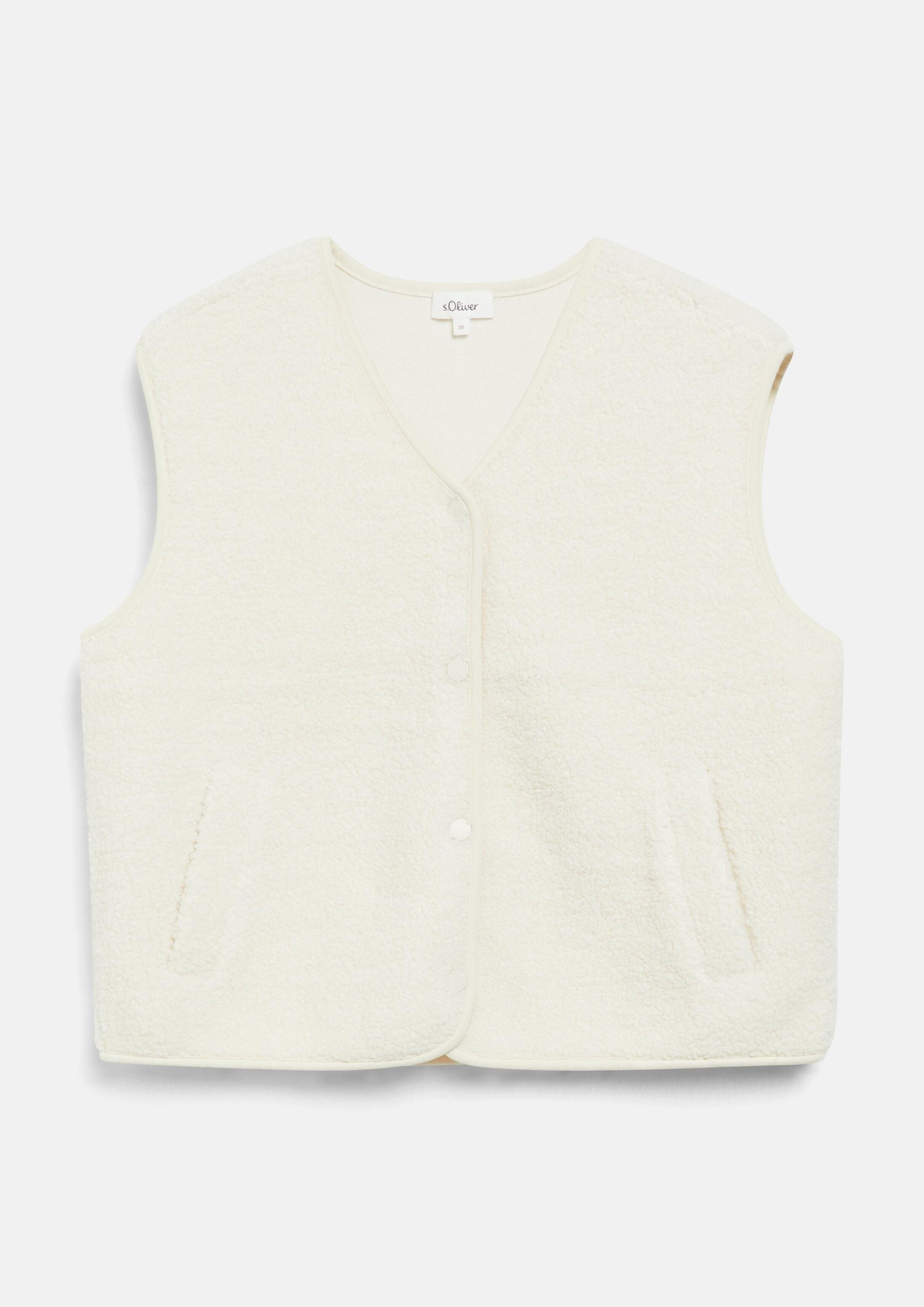 s.Oliver Funktionsweste Indoor-Weste Teddy-Weste im Relaxed Fit