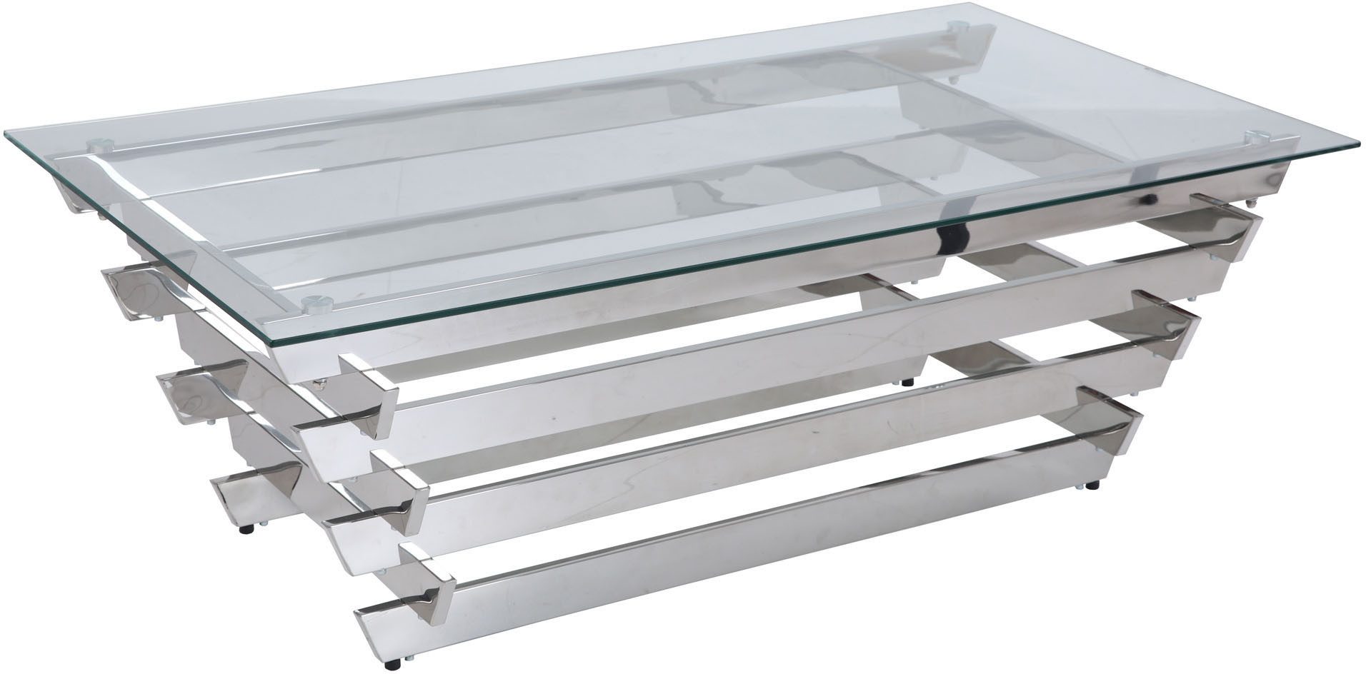 SalesFever Couchtisch Eleganter Tisch für Wohnzimmer, Edles Design-Gestell günstig online kaufen