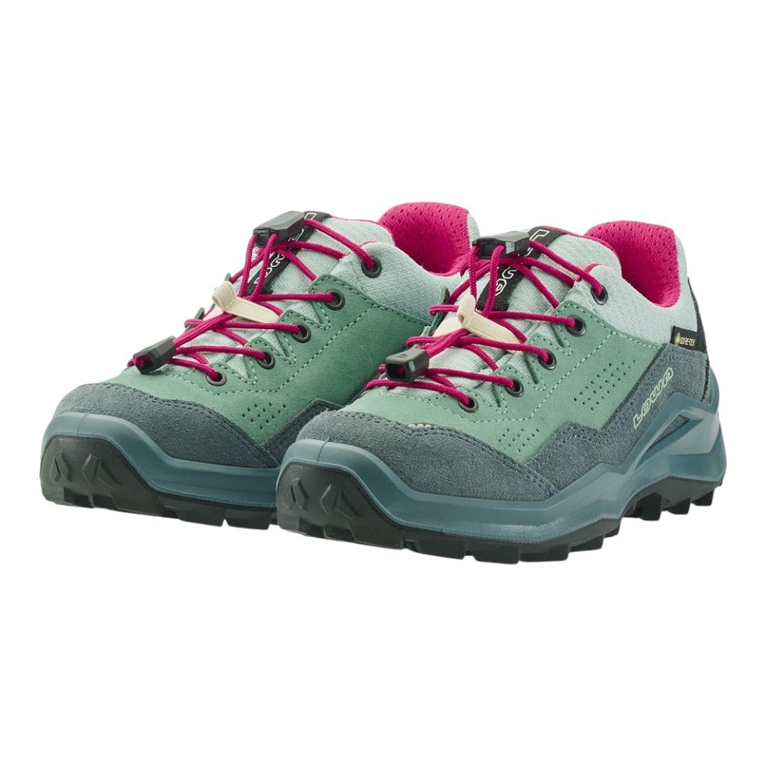 Lowa Wandax LO GTX (Veloursleder/Synthetik, wasserdicht) petrol/pink Wanderschuh