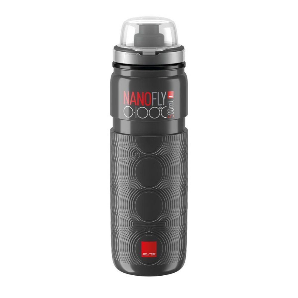 Trinkflasche Thermaltrinkflasche Nanofly 0-100° 500ml, dunkelgrau