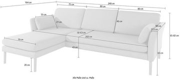 andas Ecksofa Helsingborg, in skandinavischem Design, inkl. lose Zierkissen