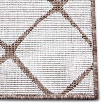 Teppich In- & Outdoor Wendeteppich Malaga Beige Creme, NORTHRUGS, rechteckig, Höhe: 5 mm