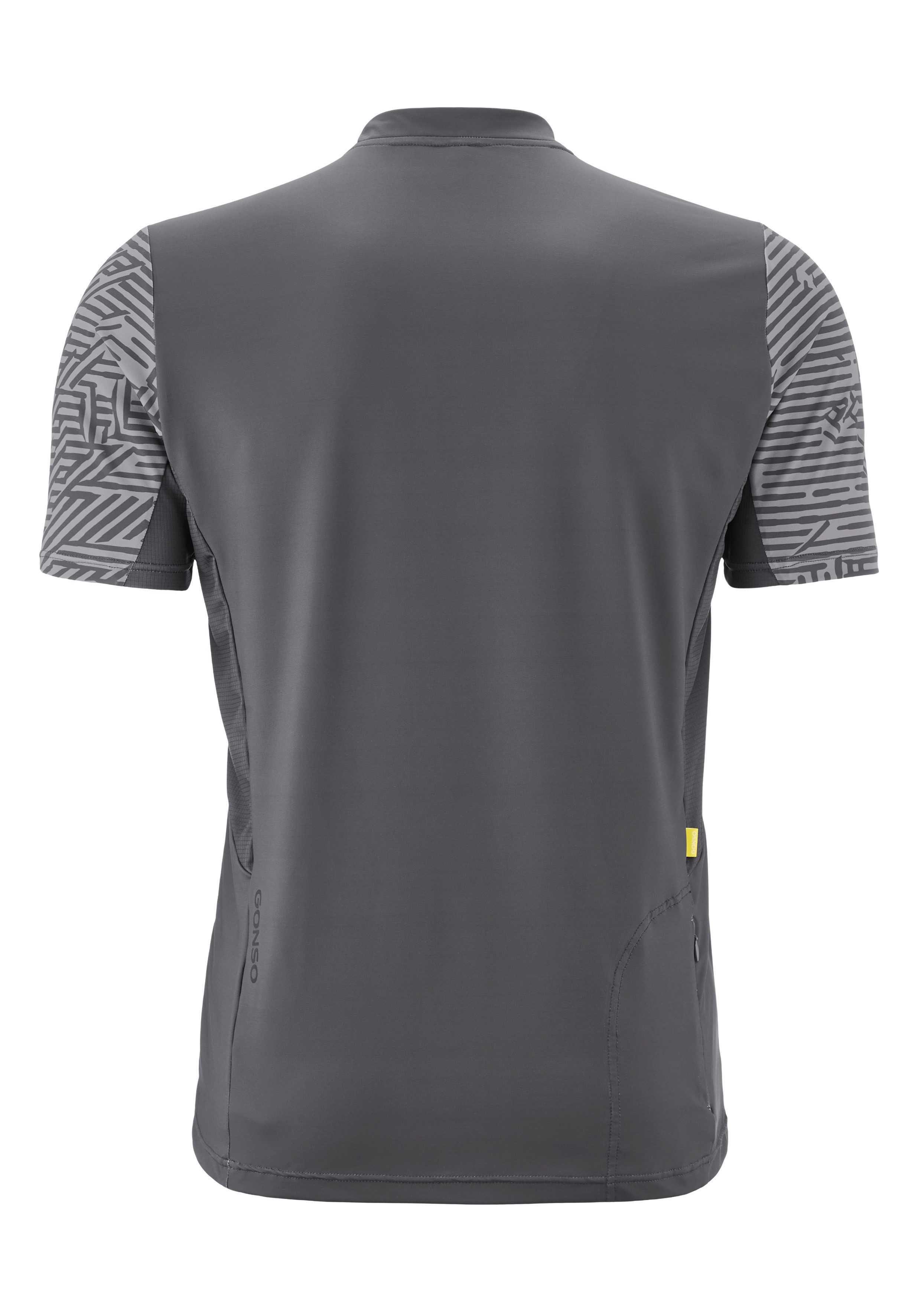 Gonso Radtrikot Adventure Jersey Halfzip M Herren Fahrradtrikot kurzarm, Rückentasche mit RV, Quick-Dry, Slim Fit