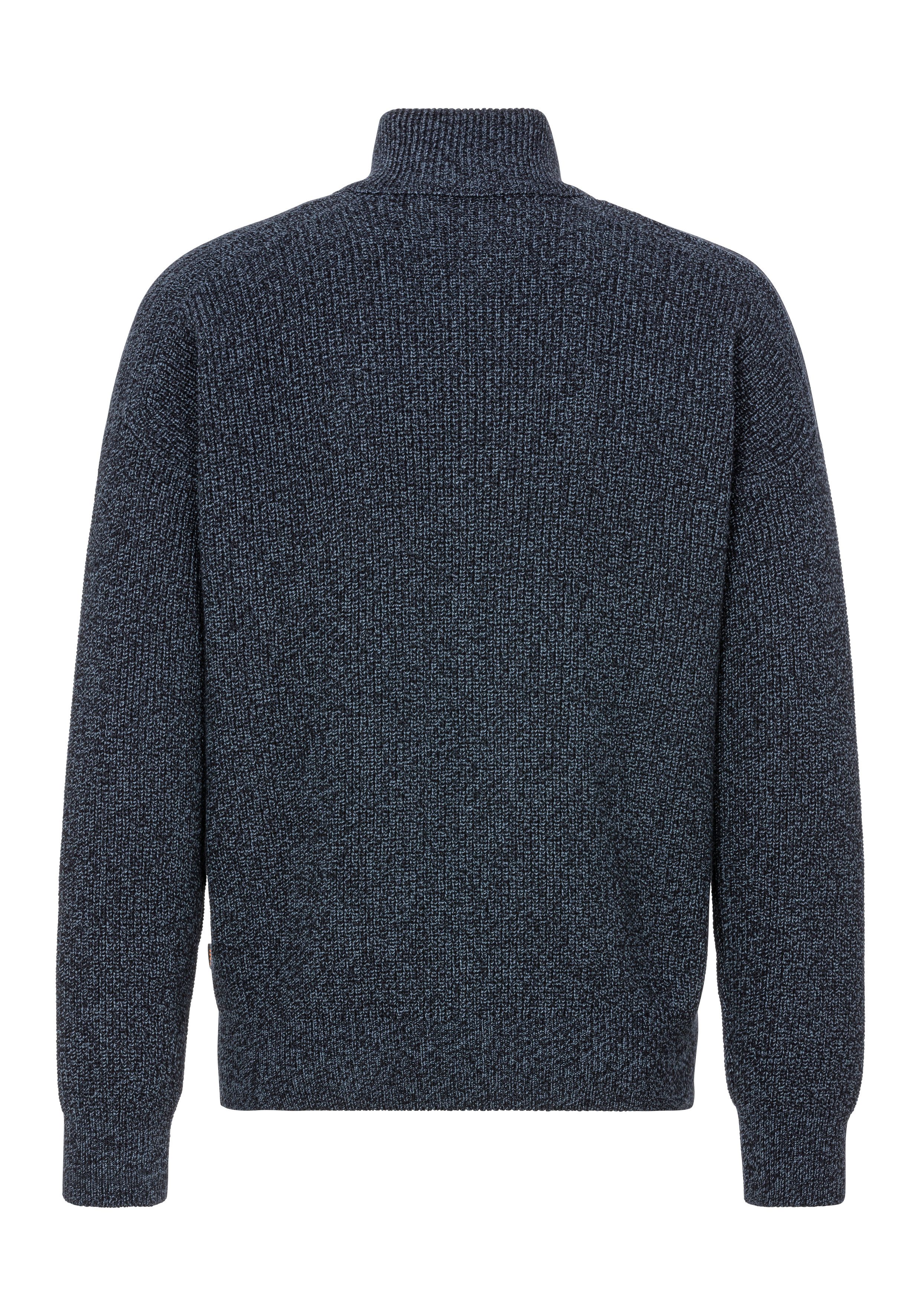 BOSS ORANGE Strickjacke Kalandrio mit kontrastfarbigem Reißverschluss günstig online kaufen