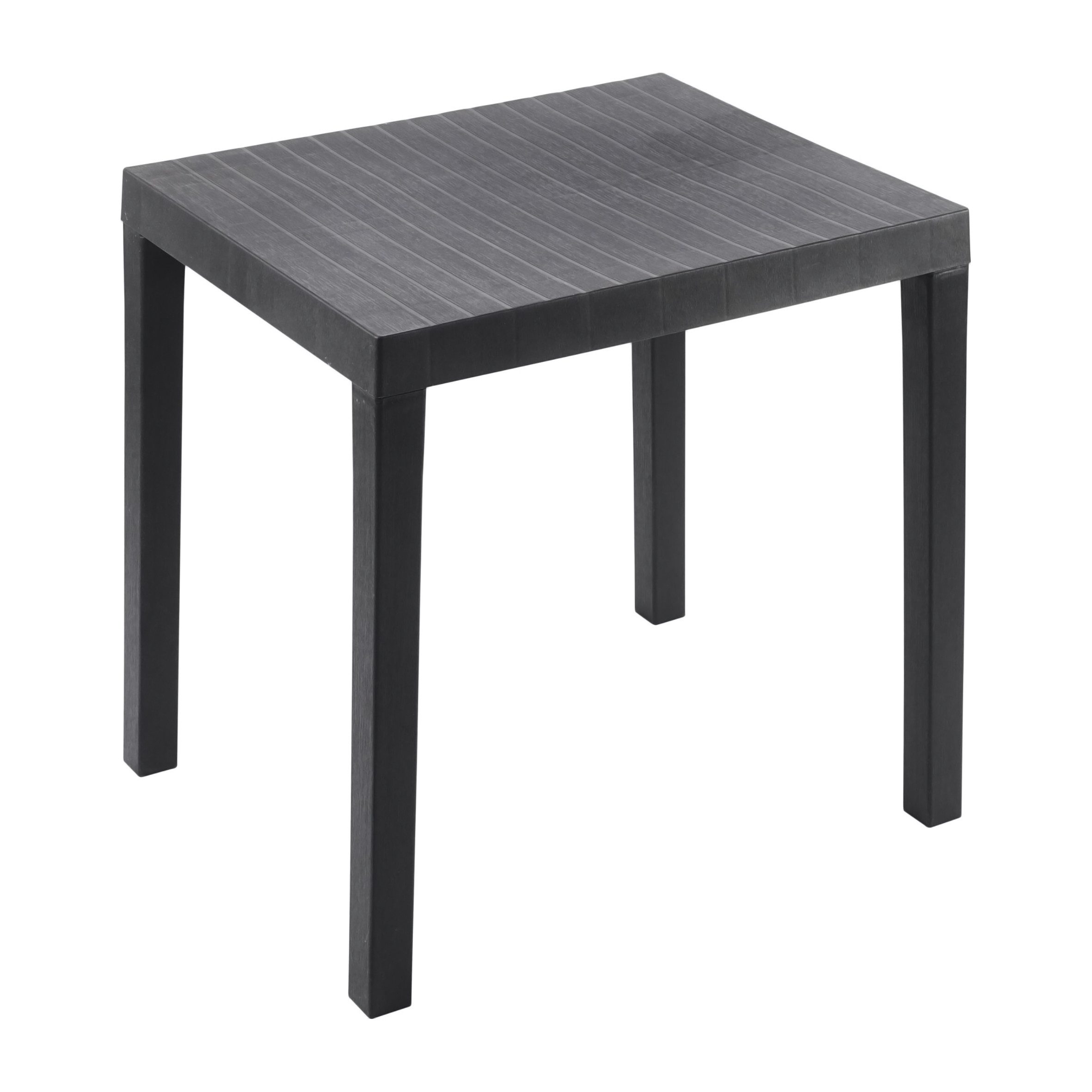 Spetebo Gartentisch Kunststoff Gartentisch rechteckig 78 x 65 cm - anthrazit (Stück, 1-St., Campingtisch), Campingtisch im klassischen Design