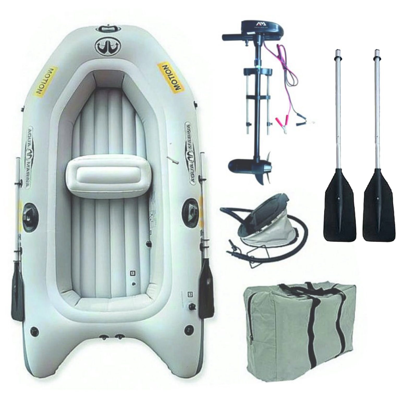 Aqua Marina Dinghi Aqua Marina Motion Schlauchboot Set T-18 Elektromotor Aufblasbares
