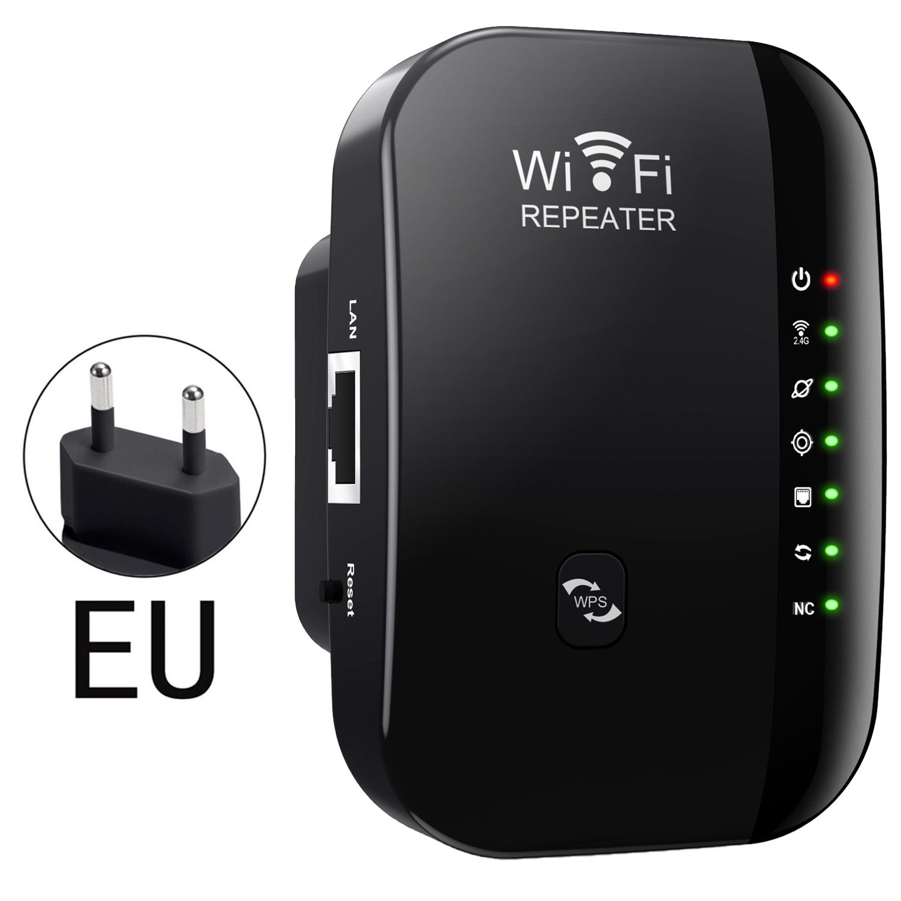 Senmudi WiFi Extender Booster, WLAN Ретрансляторы Verstärker Bis Zu 5000sq. WLAN-Router, mit 300 Mbps,2,4GHz WiFi Mit Ethernet Port Zu Всеn Geräten