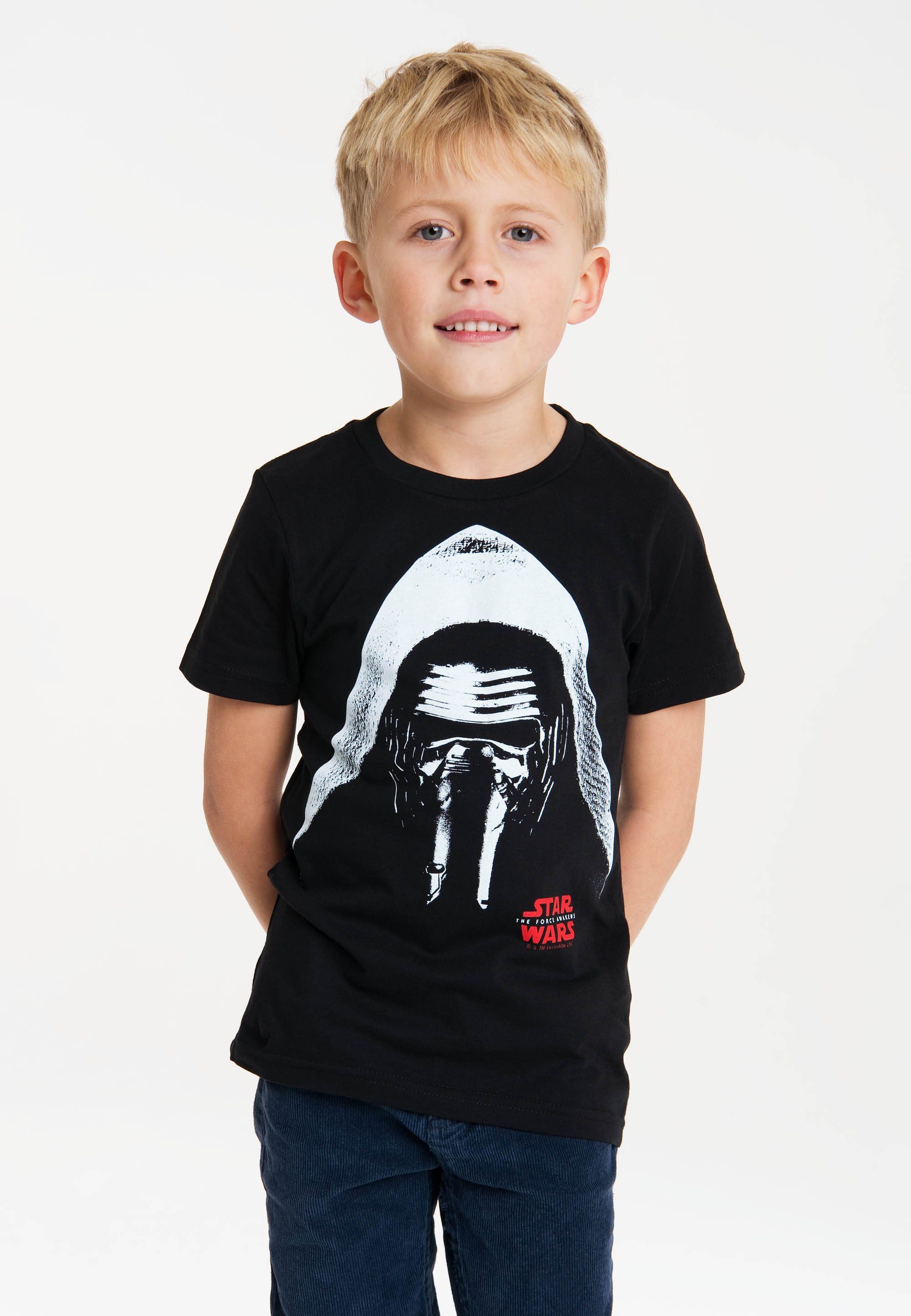 LOGOSHIRT T-Shirt Star Wars - Kylo Ren mit coolem Star Wars-Motiv