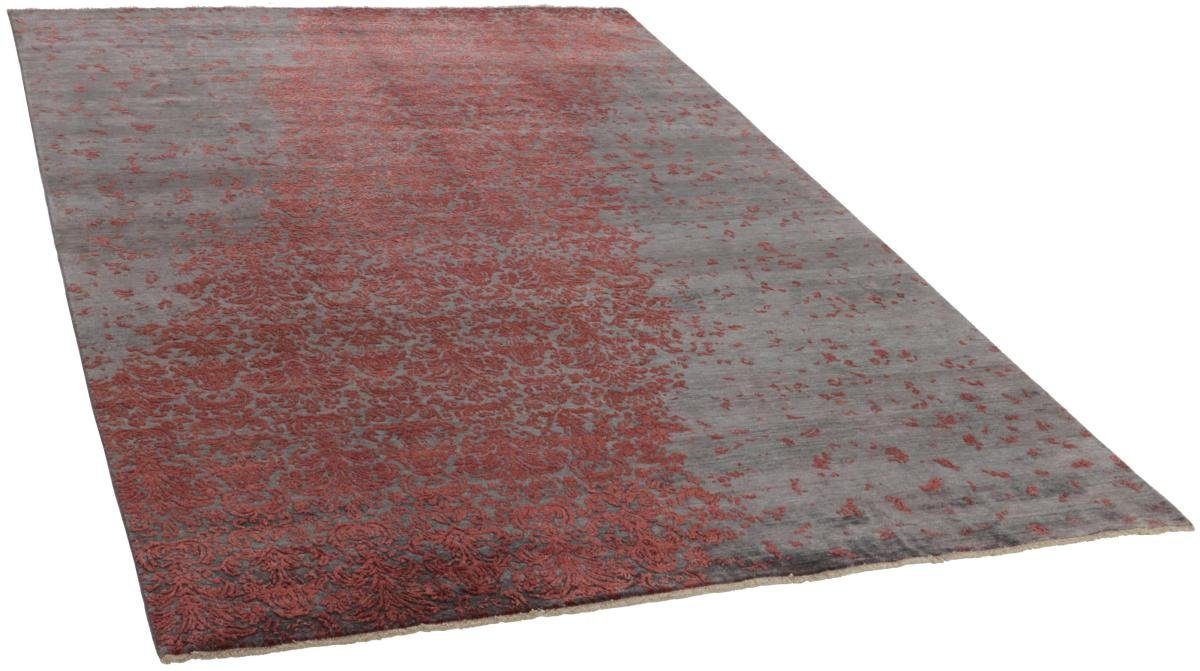 Orientteppich Sindhi Handgeknüpfter Designteppich, Höhe: mm 166x243 12 rechteckig, Moderner Orientteppich Trading, / Nain