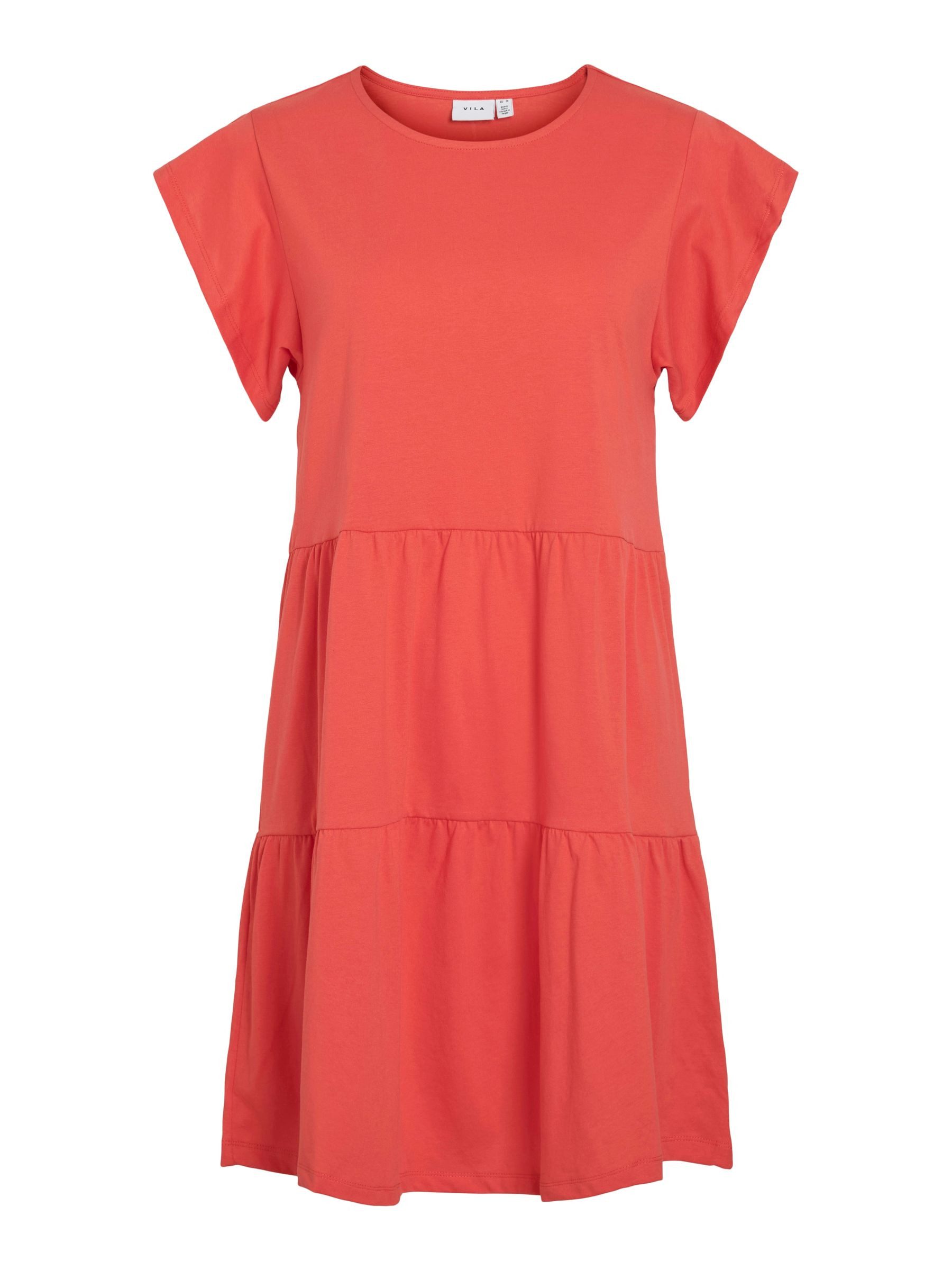 Vila Shirtkleid Kurzärmeliges Volant Design mit günstig online kaufen