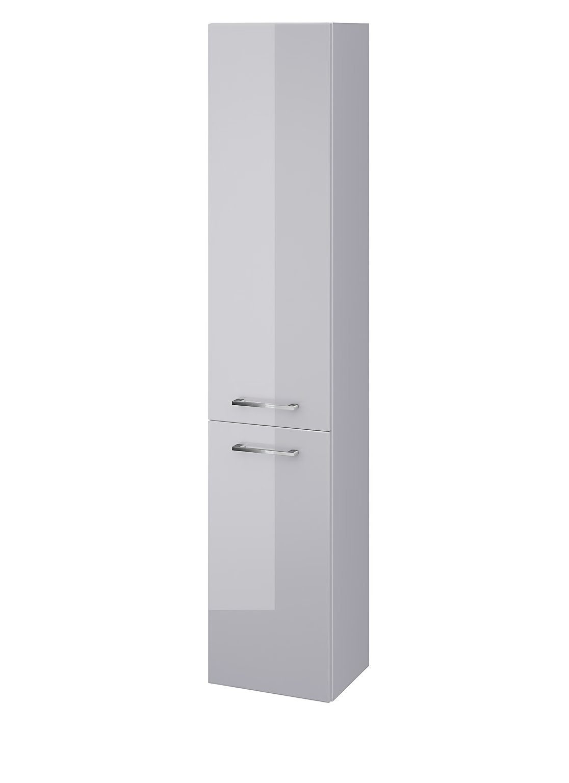 KOLMAN Hochschrank Hochhängeschrank LARA 150x30x25 Badezimmerschrank mit 2-Türen Grau