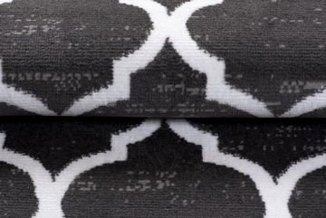 Designteppich Modern Teppich Geometrische Muster grau - Kurzflor, Mazovia, 160 x 230 cm, Geeignet für Fußbodenheizung, Höhe 7 mm, Kurzflor