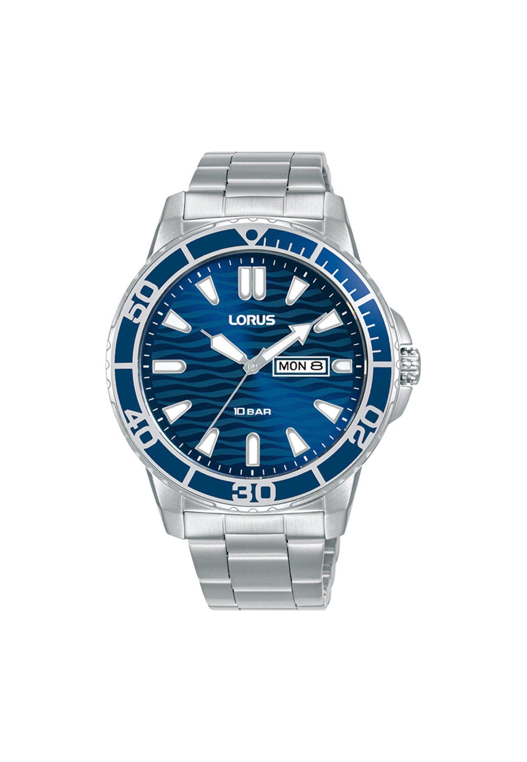 Quarzuhr Lorus Classic Camo Blue Silver