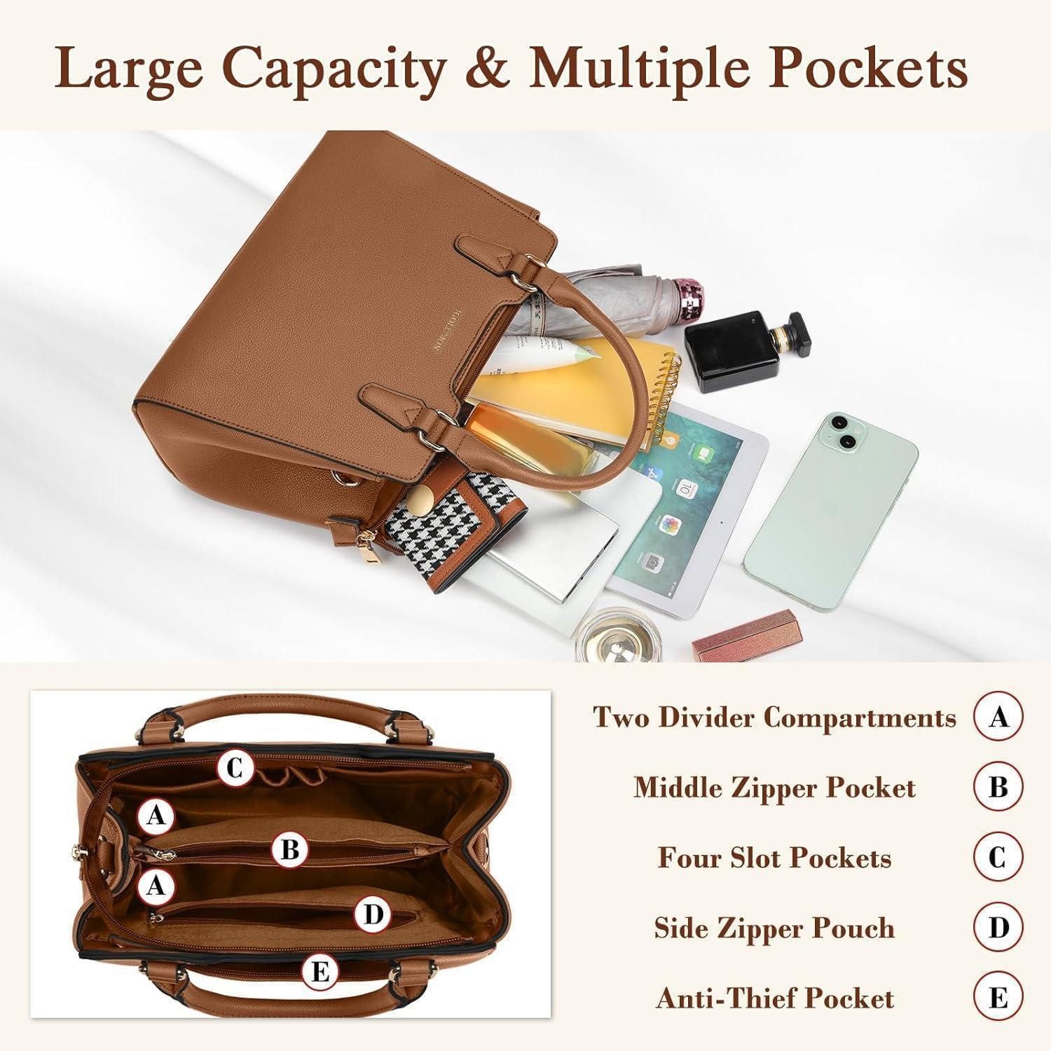 LuxusKollektion Henkeltasche Damen Handtasche Mittelgroß Leder günstig online kaufen