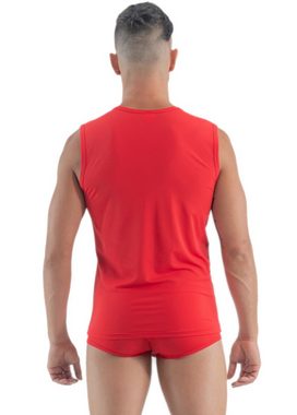 Geronimo Achseltop Erotic Classic Push Shirt mit Druckknöpfen Red XXL (Achsel-Shirt) erotisch