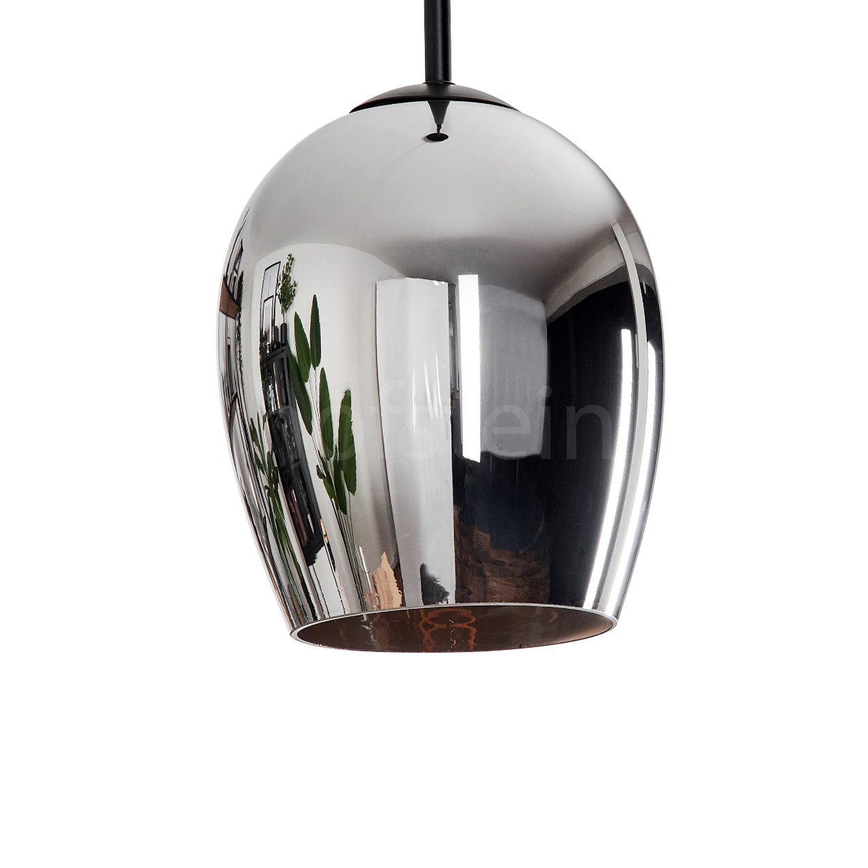 hofstein Hängeleuchte Hängelampe aus Metall/Glas in günstig online kaufen