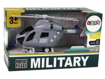 LEAN Toys Spielzeug-Hubschrauber Militärhubschrauber Helikopter Sound Lichteffekte Propeller Spielzeug