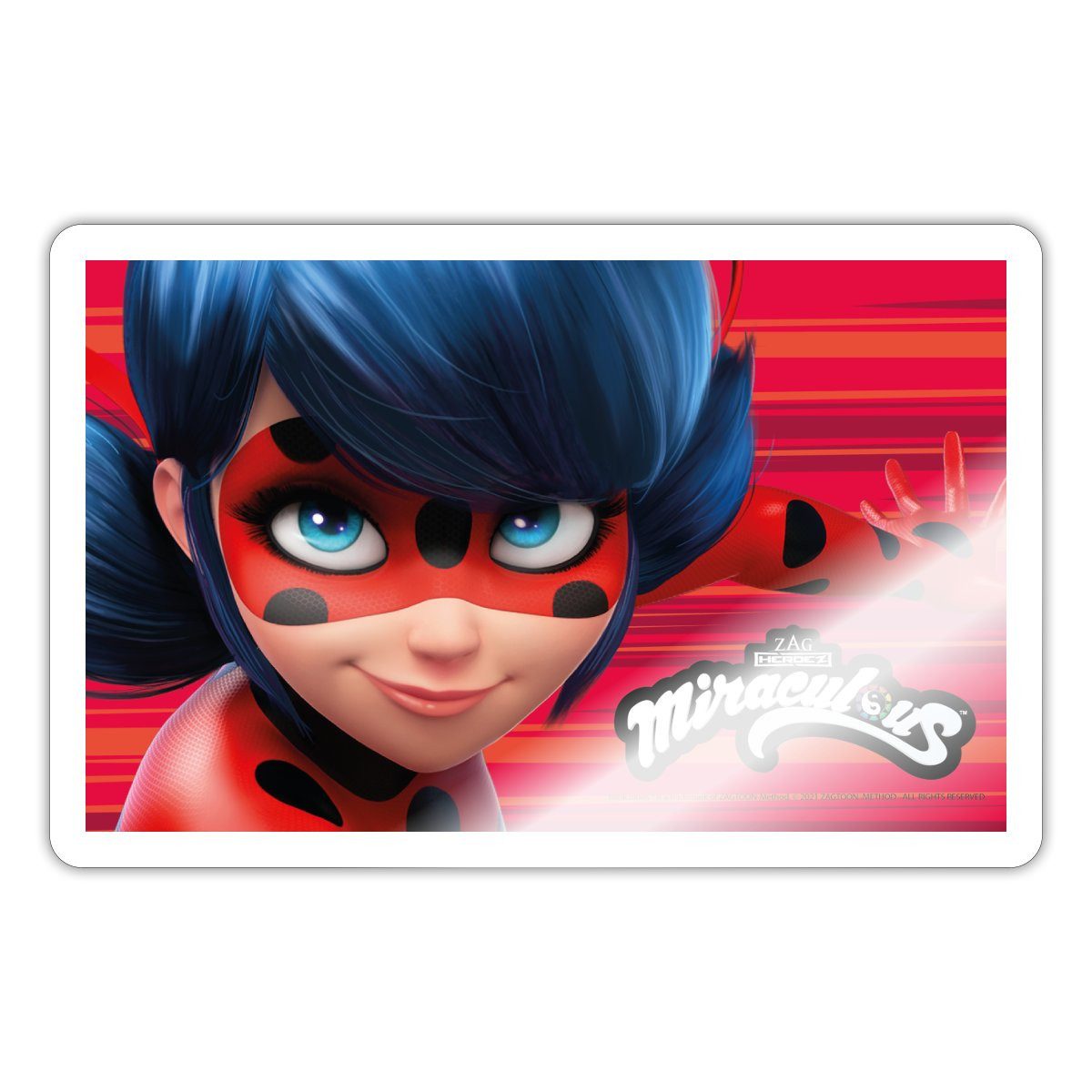 Spreadshirt Aufkleber Miraculous Ladybug Logo Sticker Aufkleber