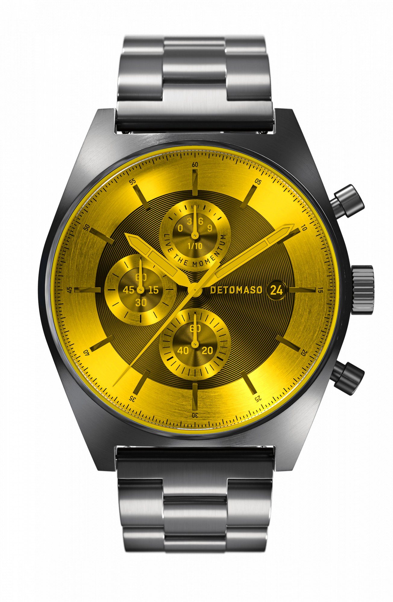 OTTO-Trade™ | Купить Кварцевые DETOMASO Quarzuhr D10 CHRONO COLORED GLASS  YELLOW GREY в интернет-магазине OTTO-Trade™ в Украине. Цена, купить  DETOMASO Quarzuhr D10 CHRONO COLORED GLASS YELLOW GREY в Киеве, Харькове,  Днепре, Одессе,