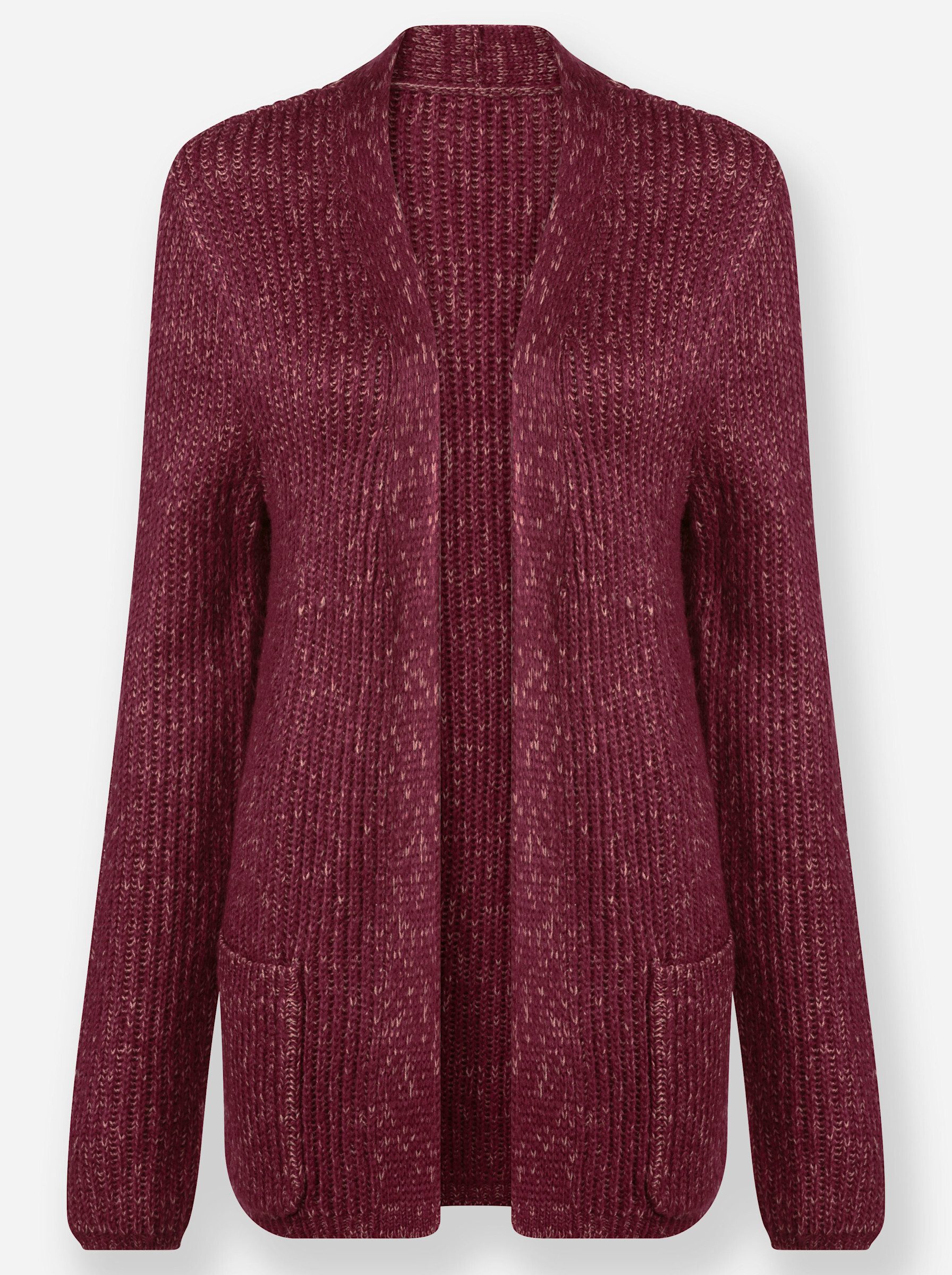 Strickjacke Strickjacke Langarm Rippoptik