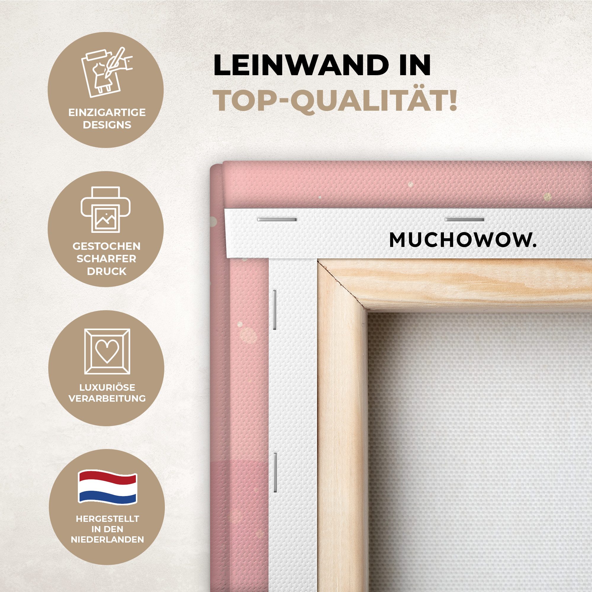 OneMillionCanvasses® Leinwandbild Qualle - Meerestiere - günstig online kaufen
