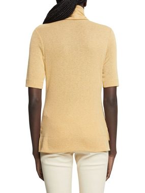 Esprit Collection T-Shirt Rollkragen-T-Shirt mit Glitzereffekt (1-tlg)
