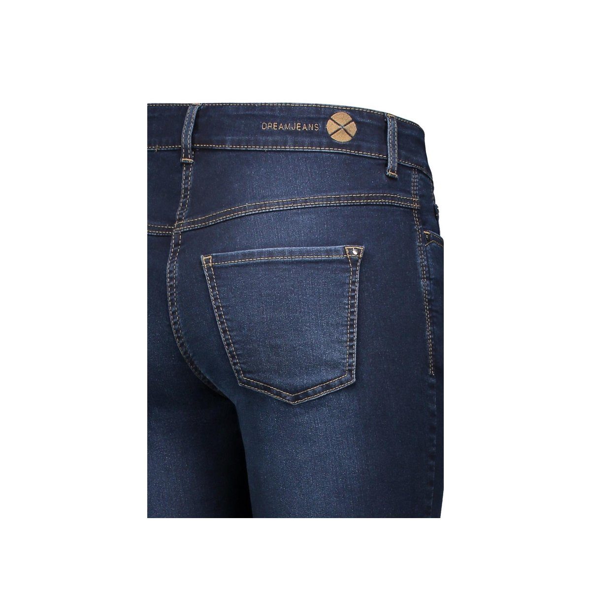 dunkel-blau 5-Pocket-Jeans MAC (1-tlg)