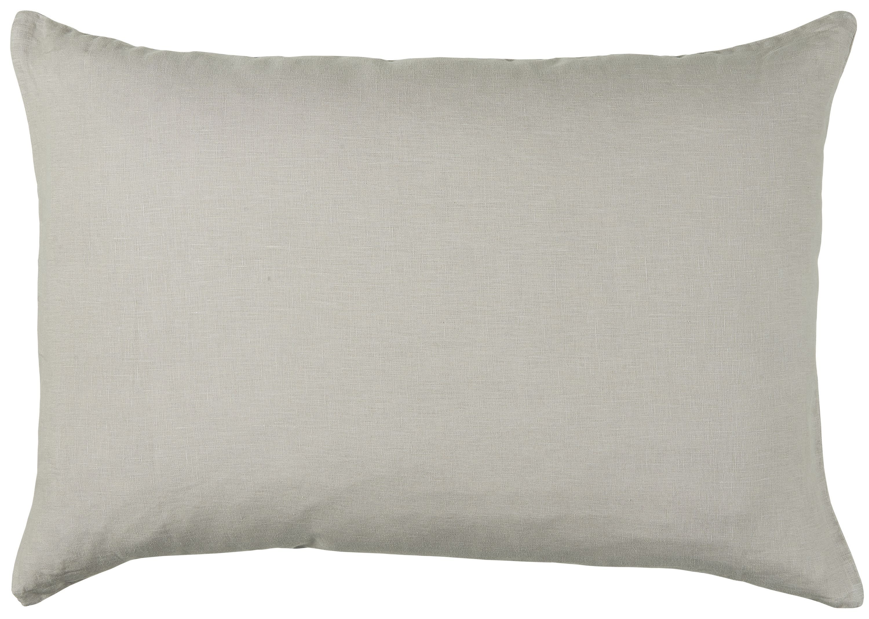 Ib Laursen Kissenbezug Ib Laursen - Kissenhülle Kissenbezug Leinen 50x70cm Ash Grey Grau
