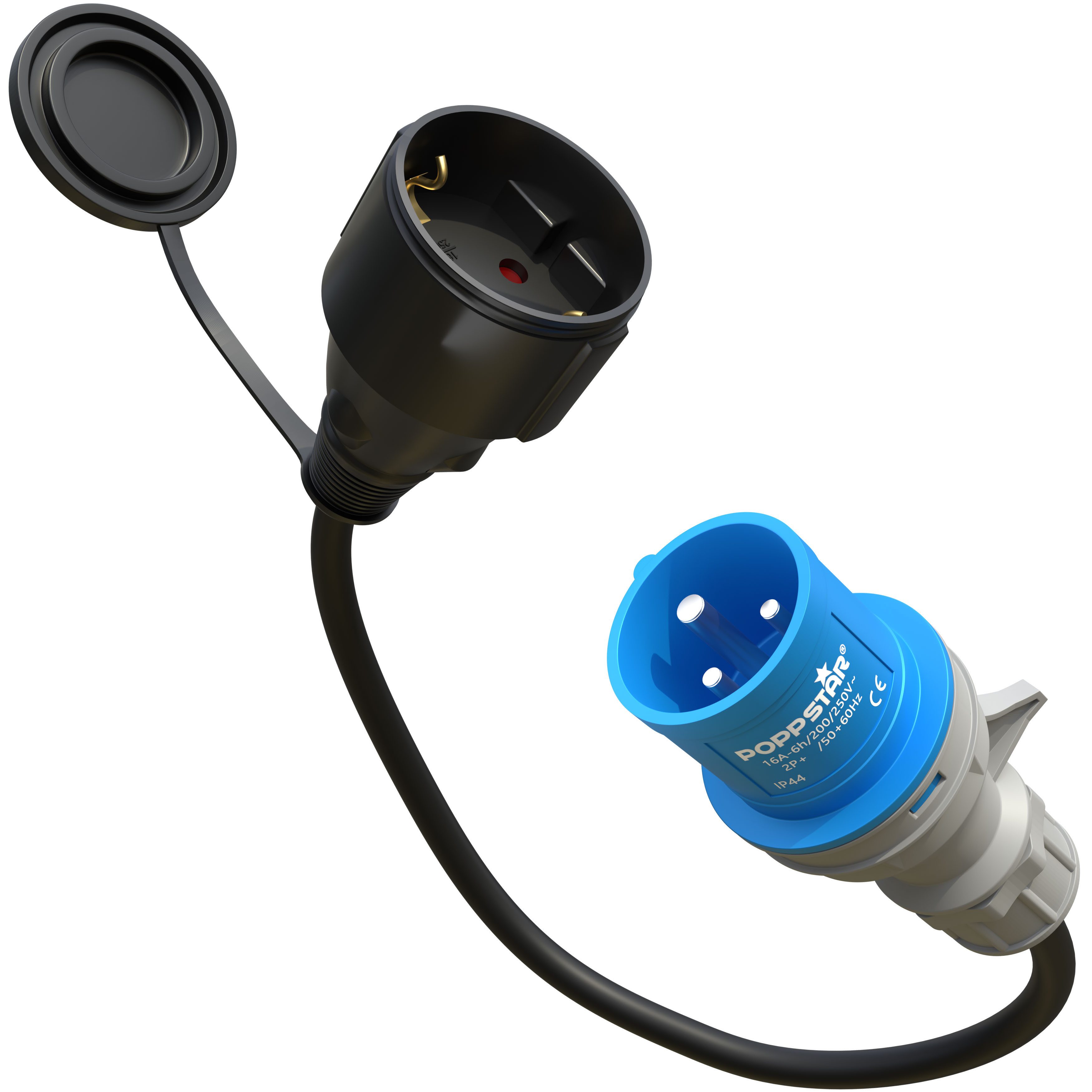 Poppstar CEE-Adapterkabel, 30 cm