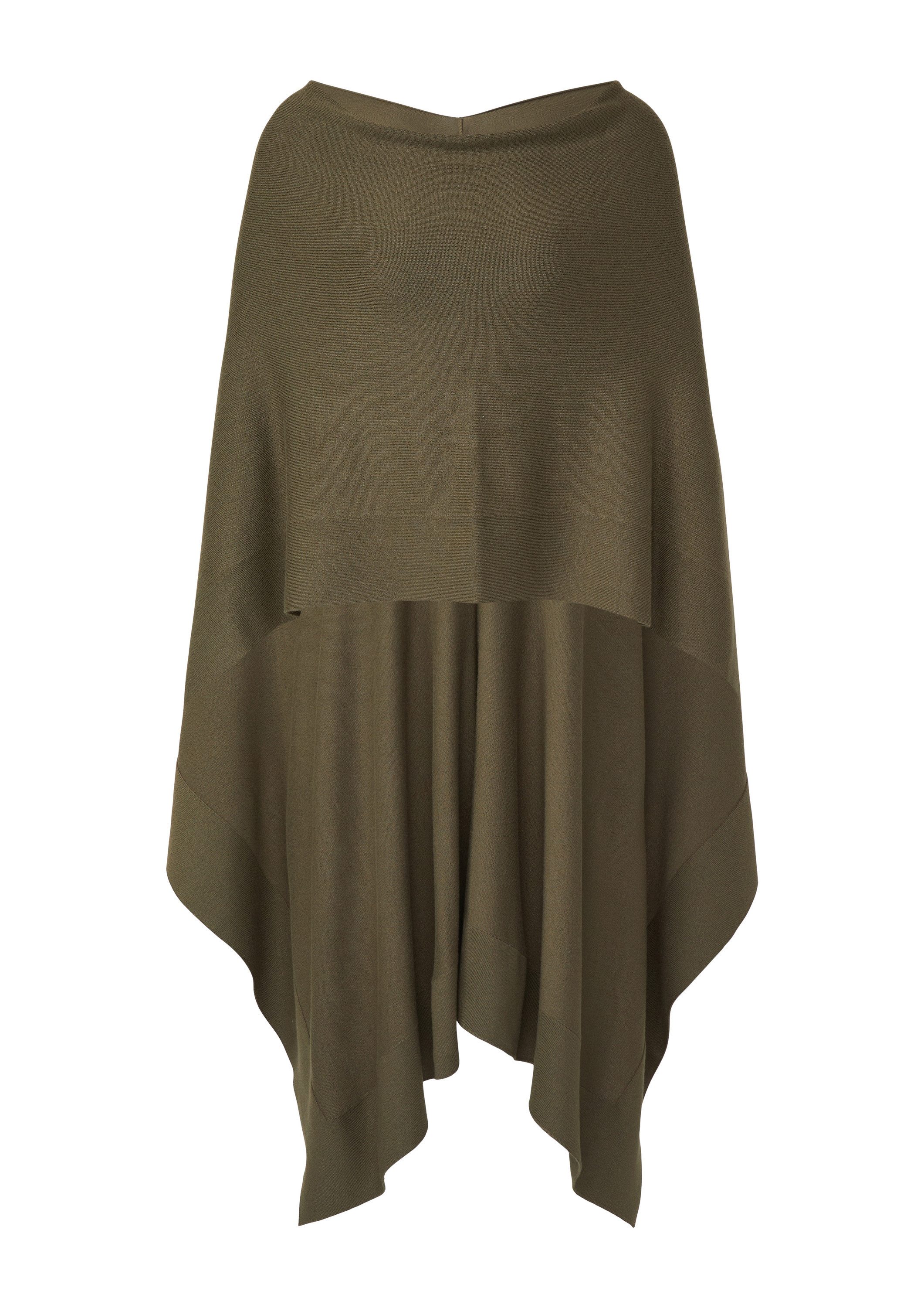comma Poncho Indoor-Poncho Weicher Viskosemix-Poncho aus Feinstrick günstig online kaufen