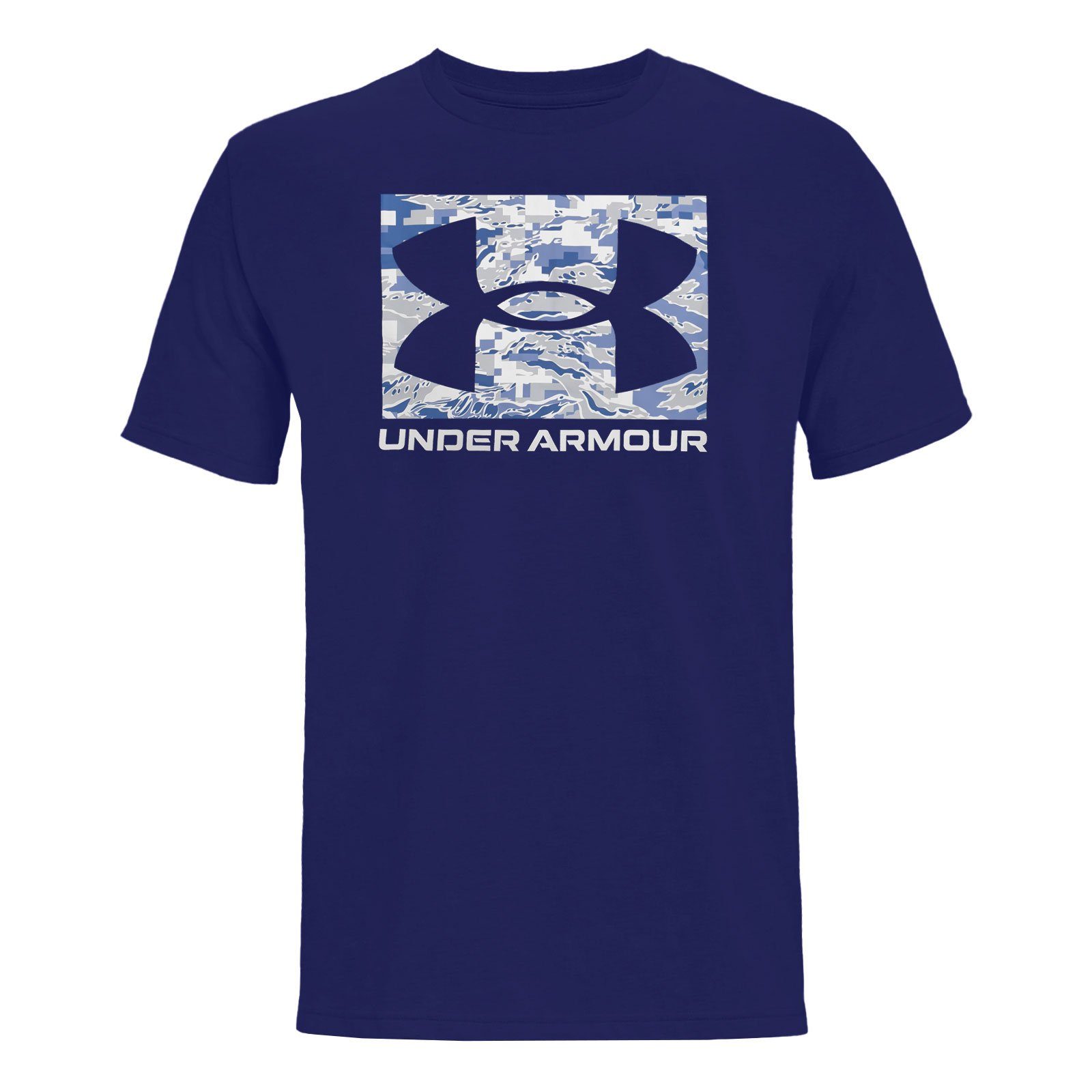 T-Shirt mit 468 coolem Camo Boxed Under ABC Logo-Print blue Logo T-Shirt Armour® sonar