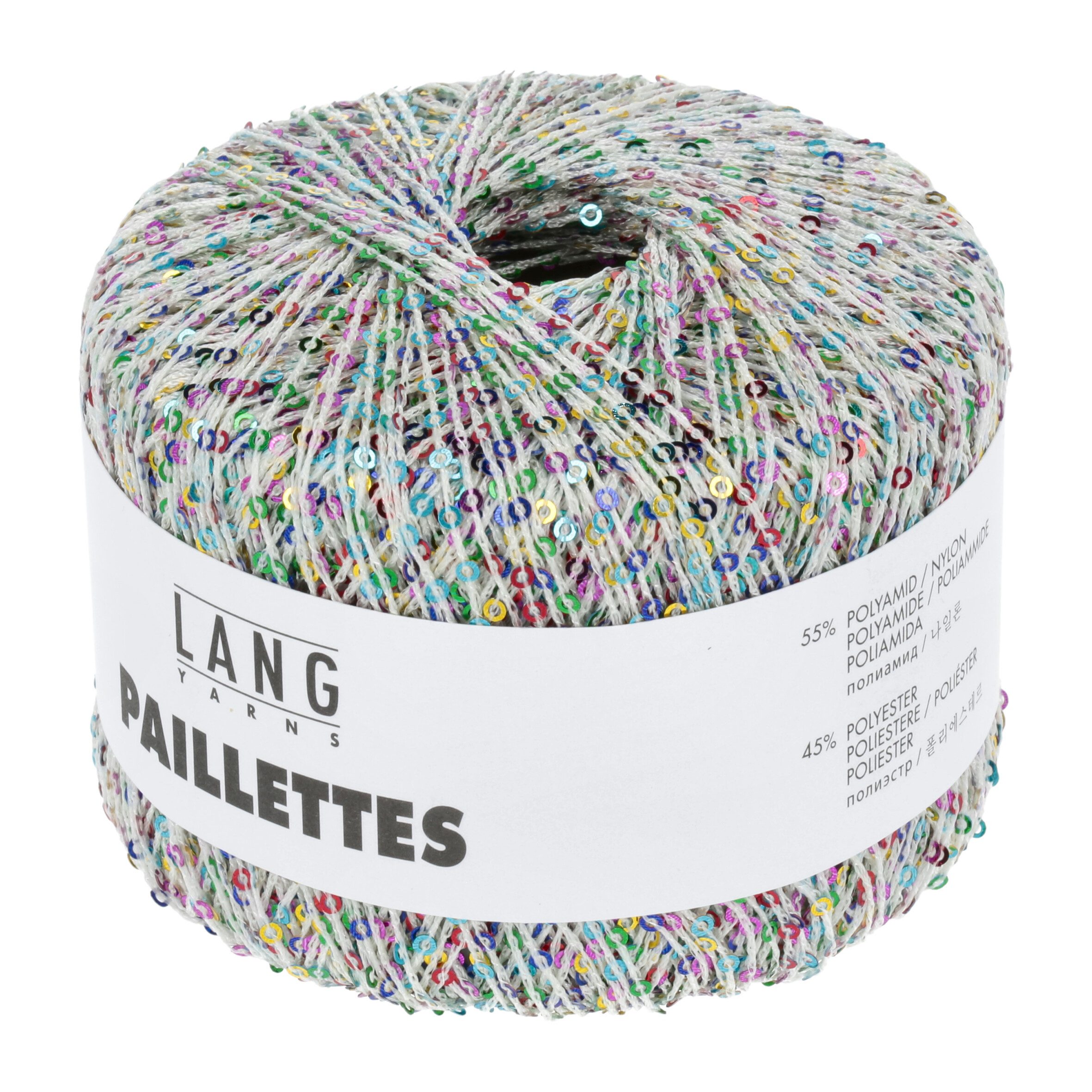 LANG YARNS Paillettes Häkelwolle, 112 m