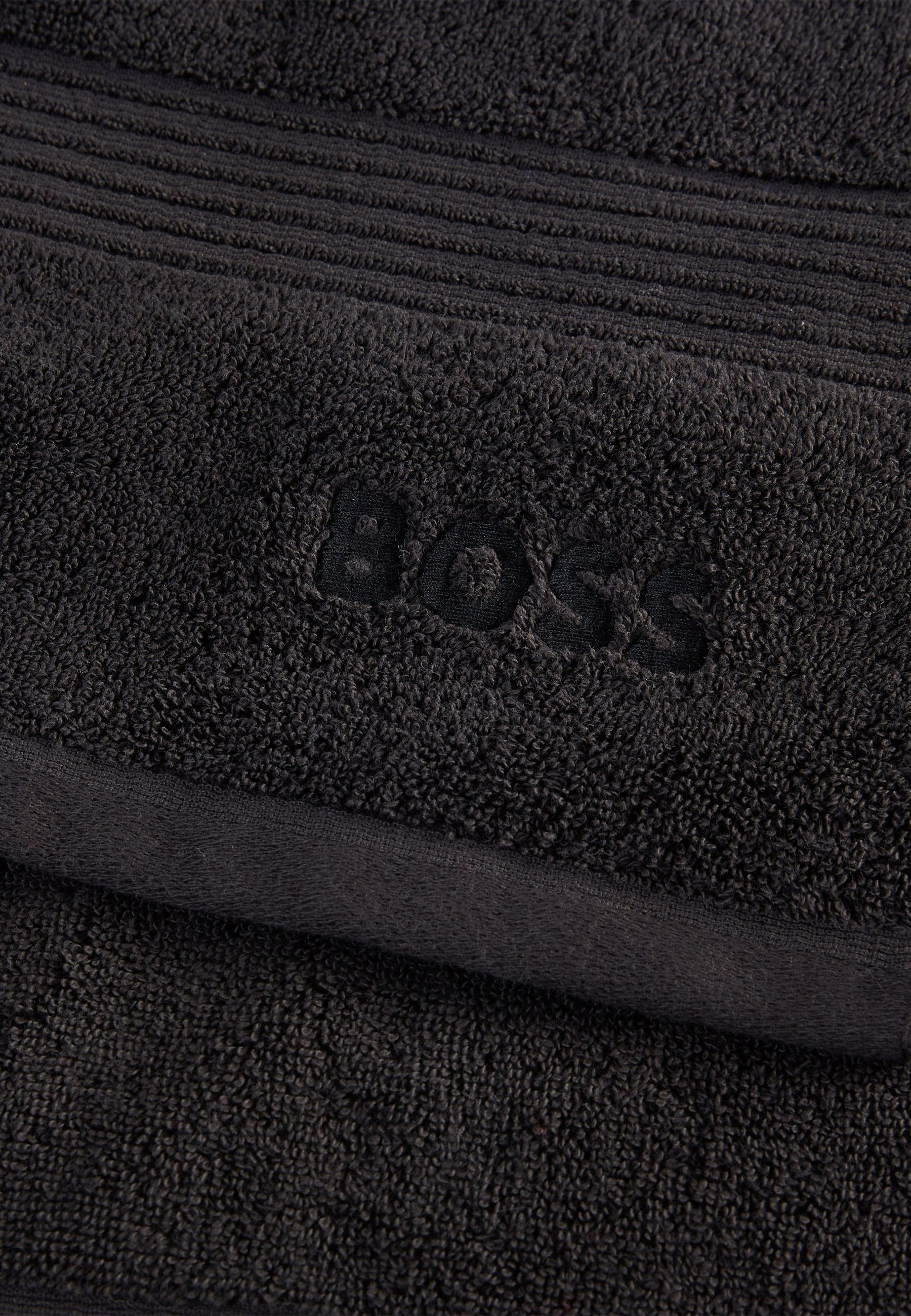 Hugo Boss Home Badetuch 100% Baumwolle LOFT, BLACK