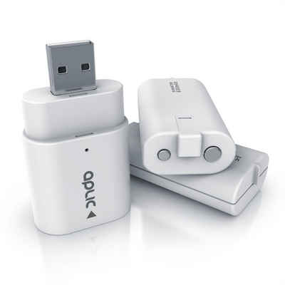 Aplic Akku-Ladestation (Ladegerät für XBox One Controller und Xbox Series Gamepad – 2 x Akkus 600 mAh für Gamepads - Ladeadapter - für / kompatibel mit XBox One S X XS-X XS-S)