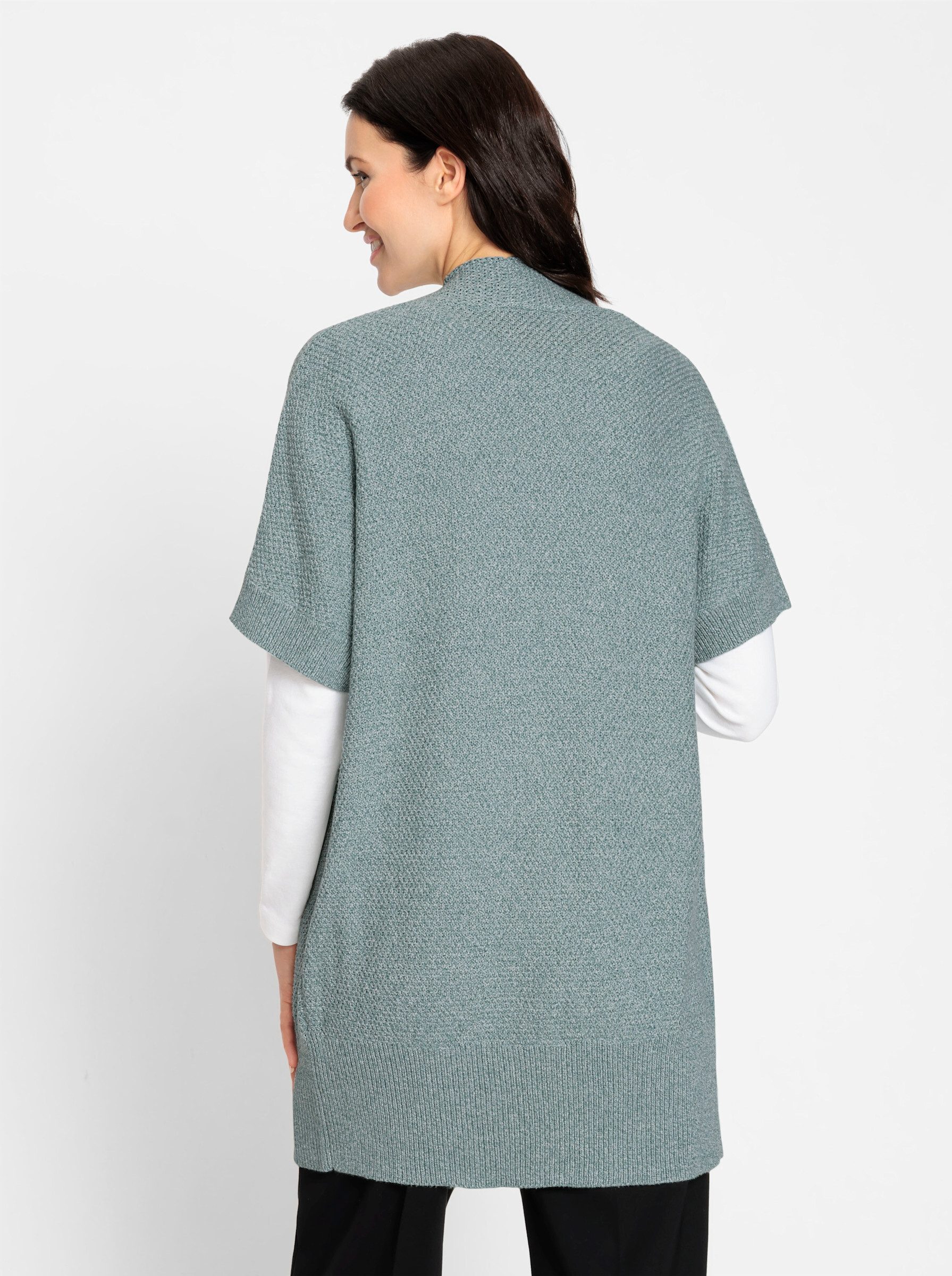 Witt Pullunder Long-Strickjacke Kurzarm